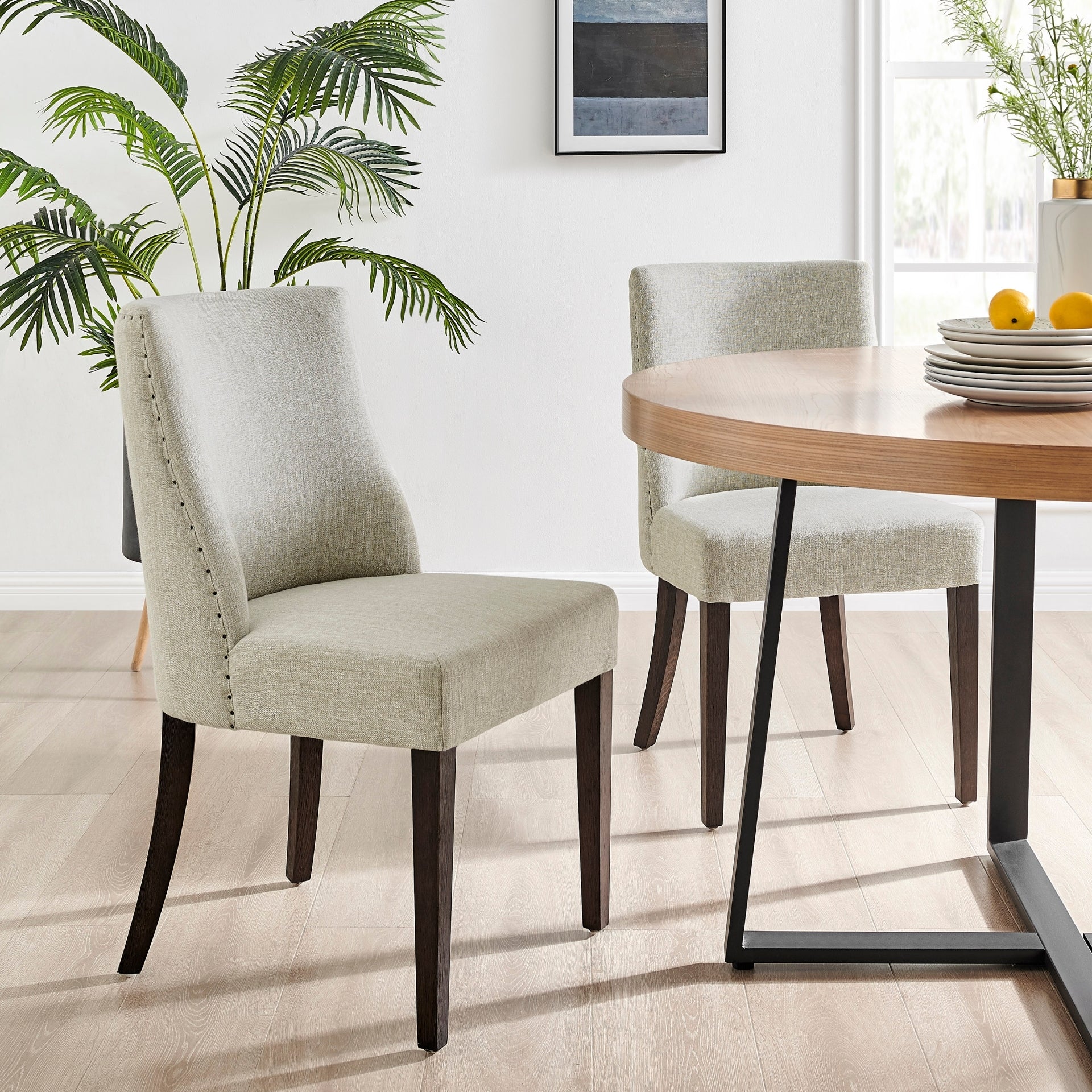 New Paris  Fabric Dining Side Chair (Set of 2) - What A Room