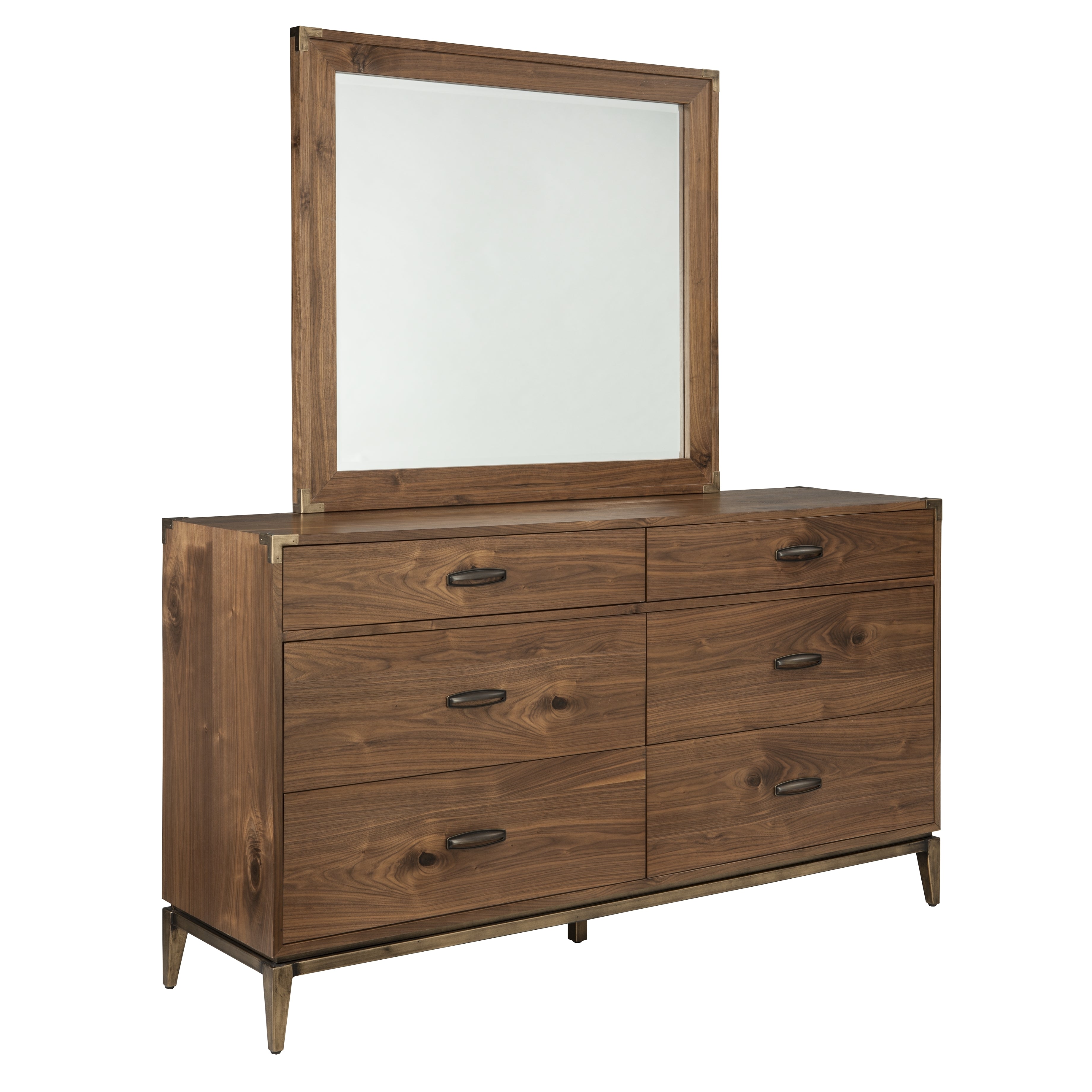 Adler Six Drawer Dresser in Natural Walnut - What A Room