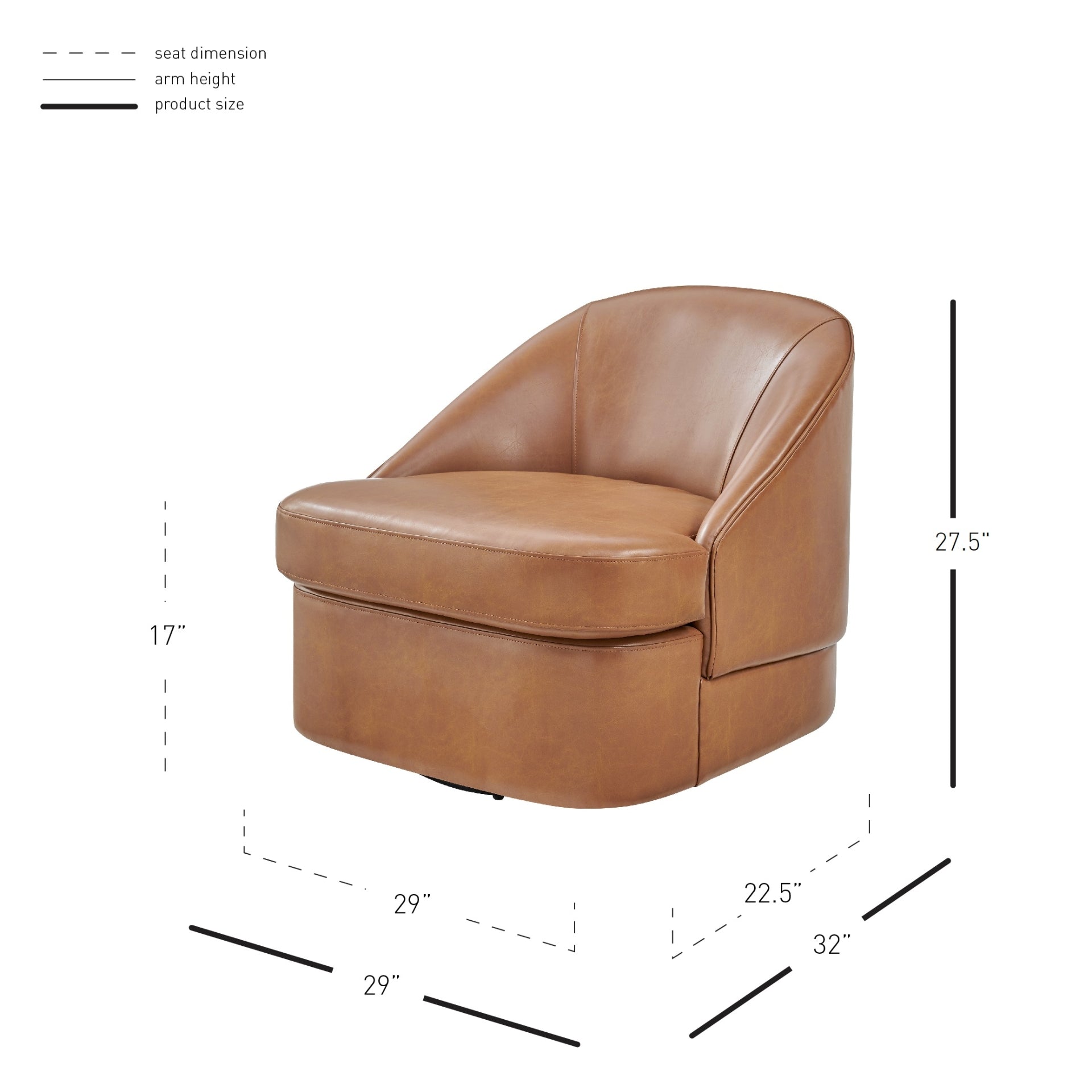 Hurley  Swivel Accent Chair - What A Room