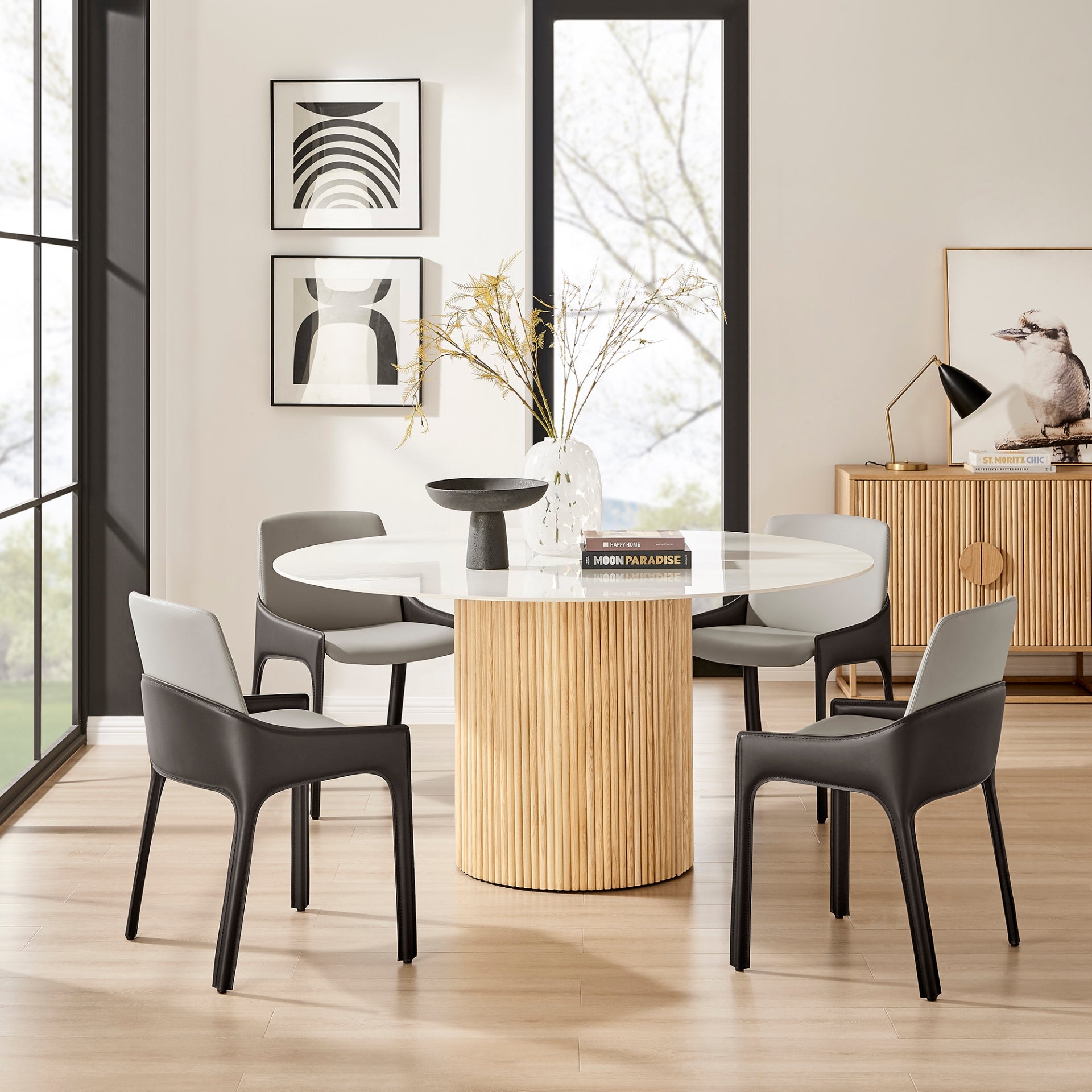 Stella Faux Leather Dining Side Chair (Set of 2) - What A Room