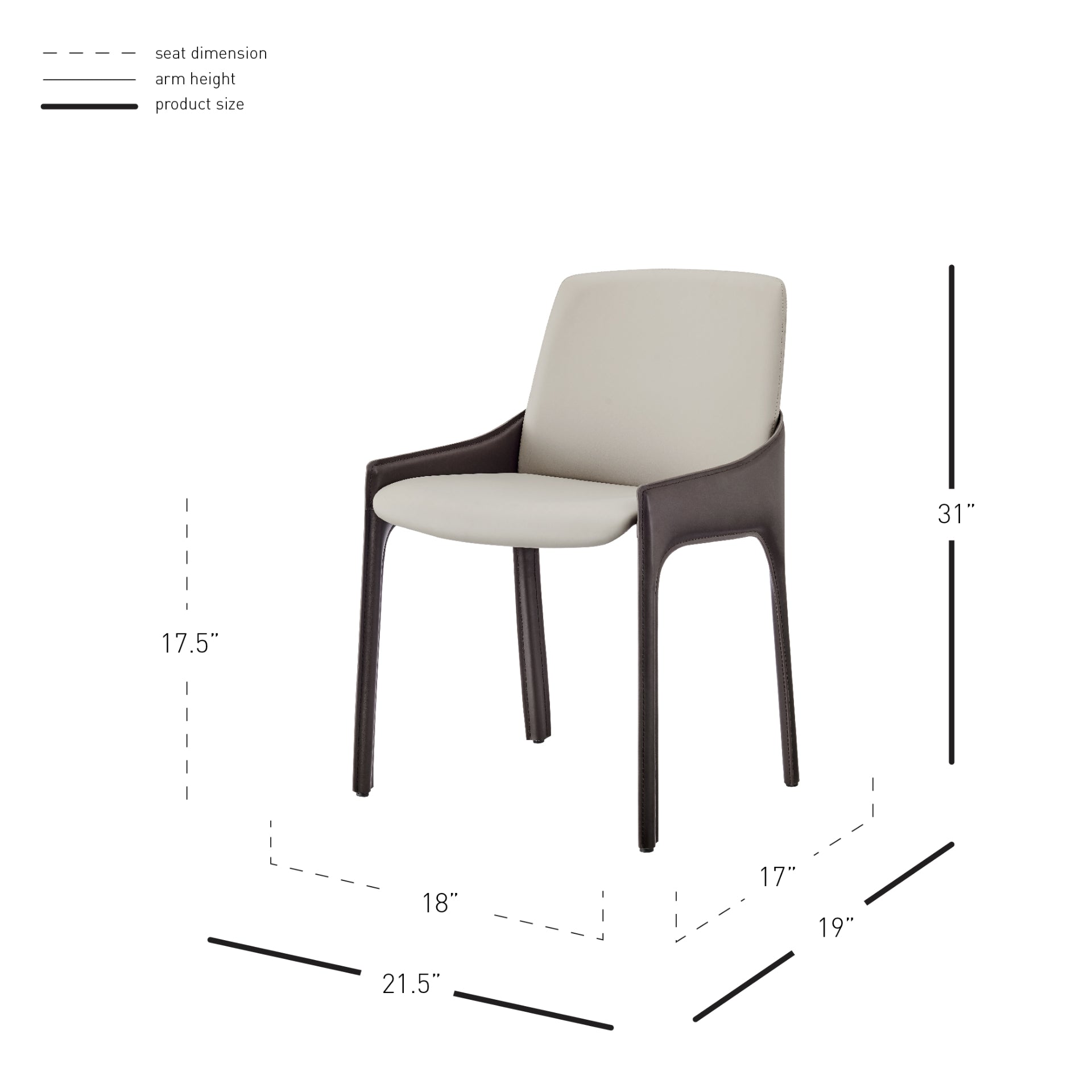 Stella Faux Leather Dining Side Chair (Set of 2) - What A Room