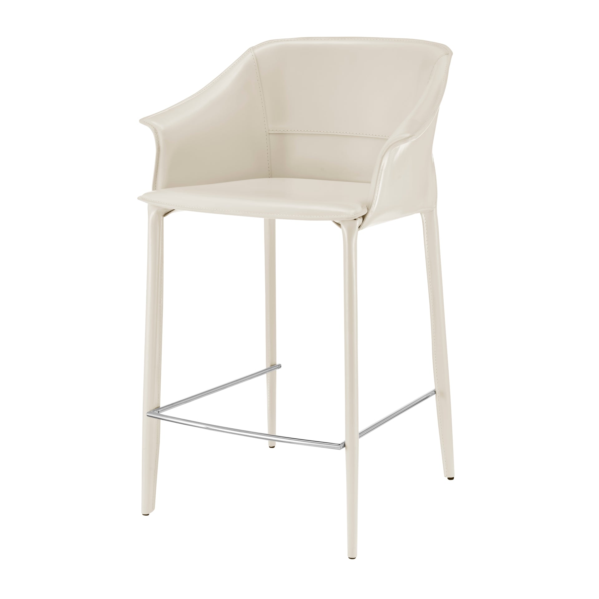 Callie Recycled Leather Counter Stool - What A Room