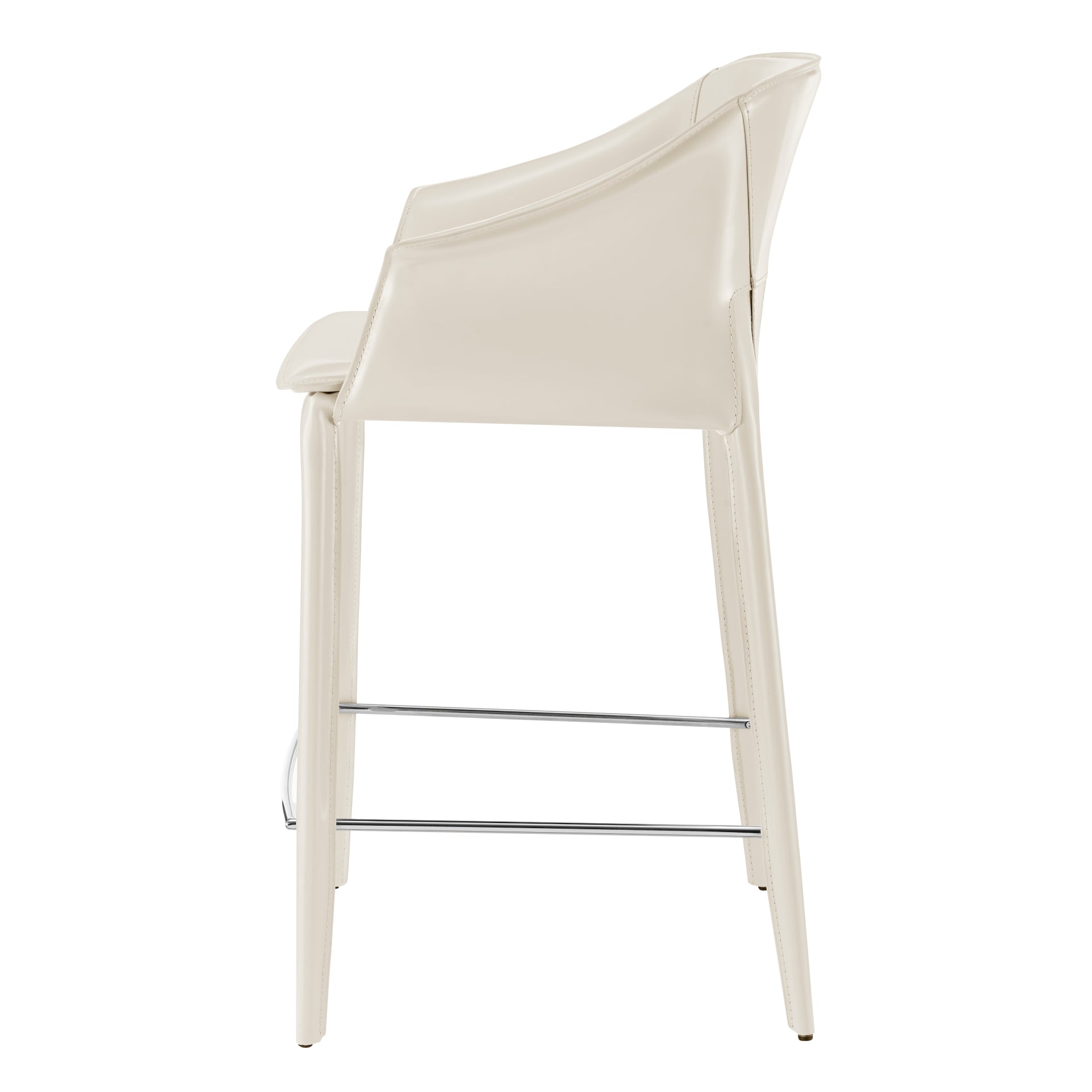 Callie Recycled Leather Counter Stool - What A Room