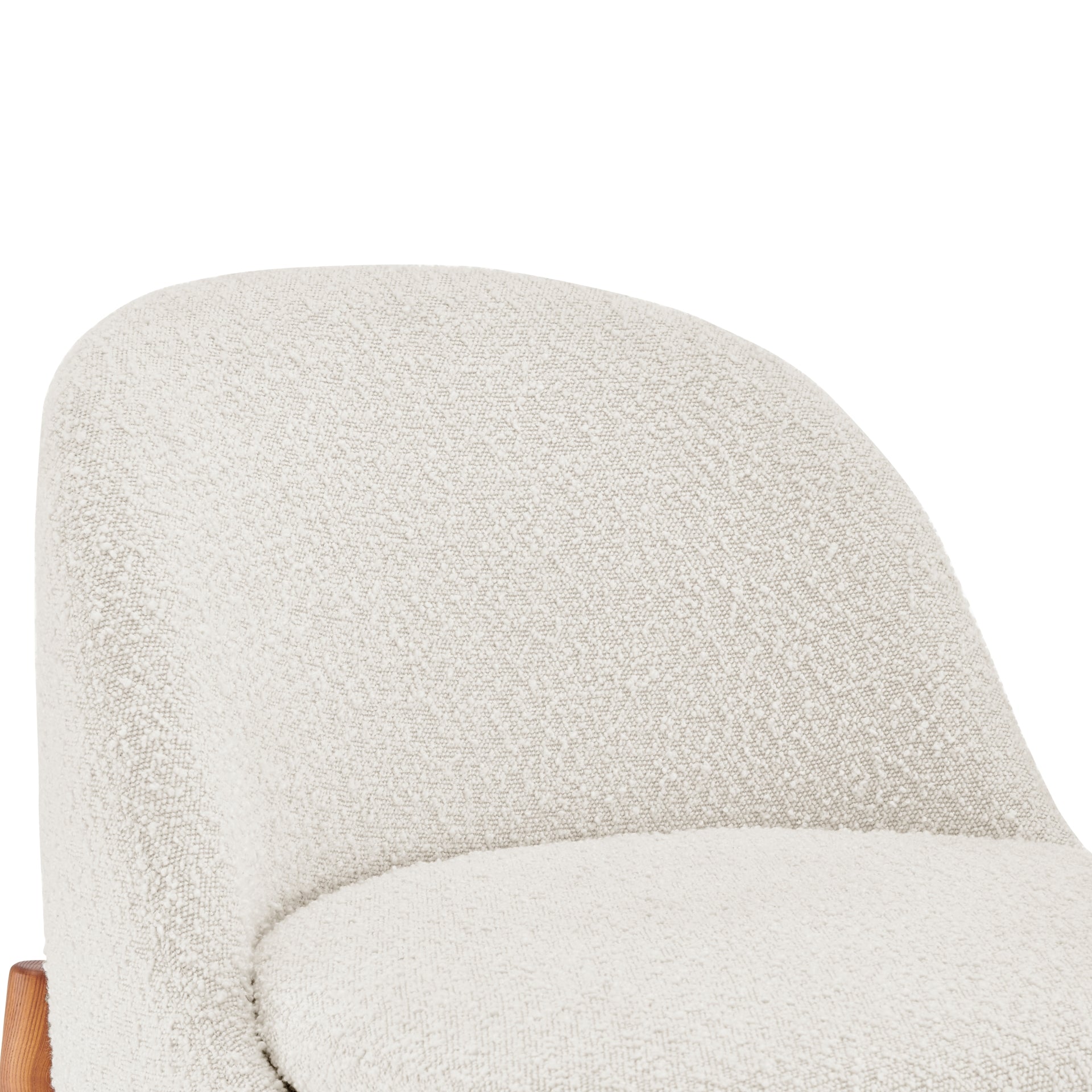 Adriana  Fabric Accent Chair Walnut Legs - What A Room