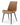 Nicoya Upholstered Dining Chair in Buckskin Synthetic Leather and Black (Set of 2) - What A Room