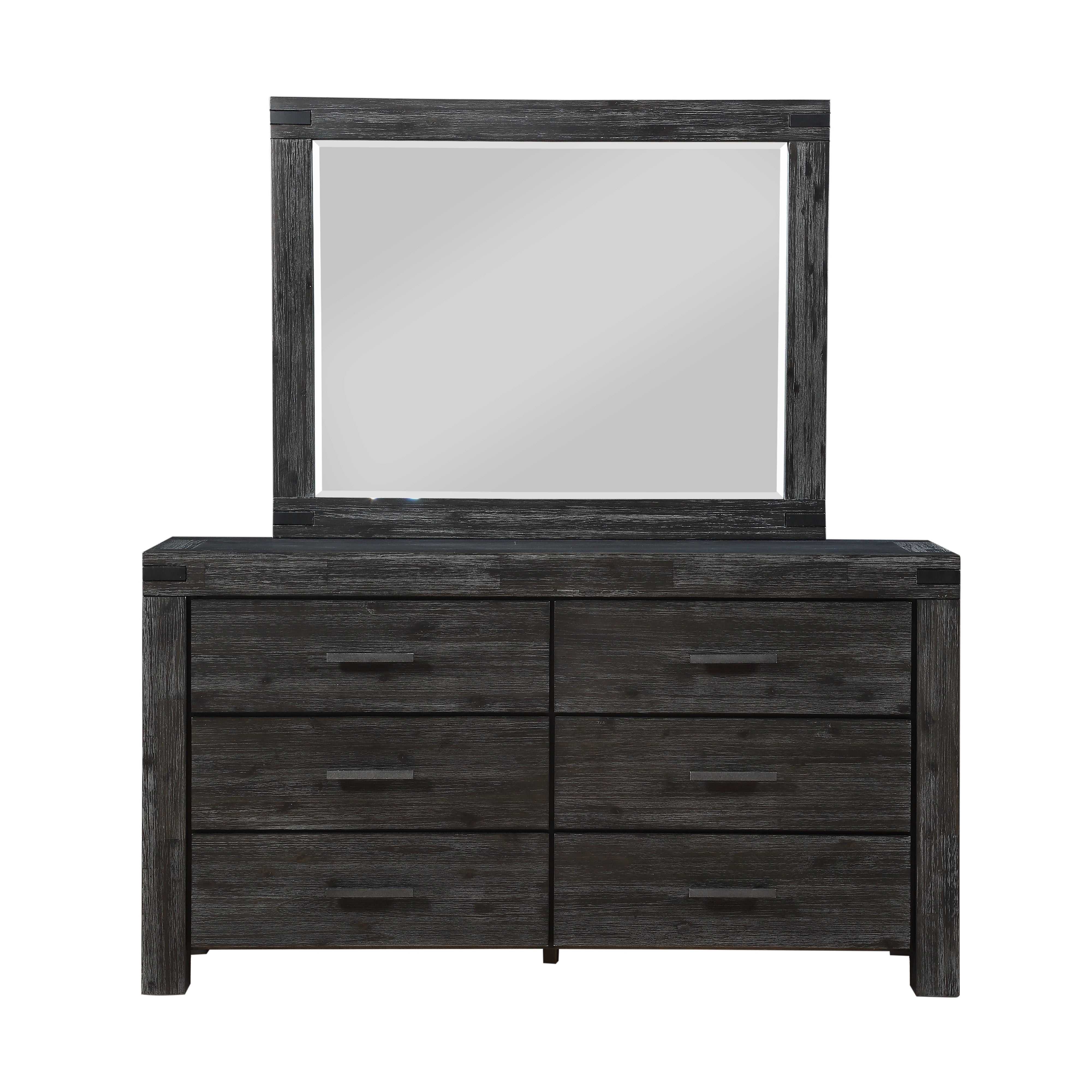 Meadow Six Drawer Solid Wood Dresser in Graphite - What A Room
