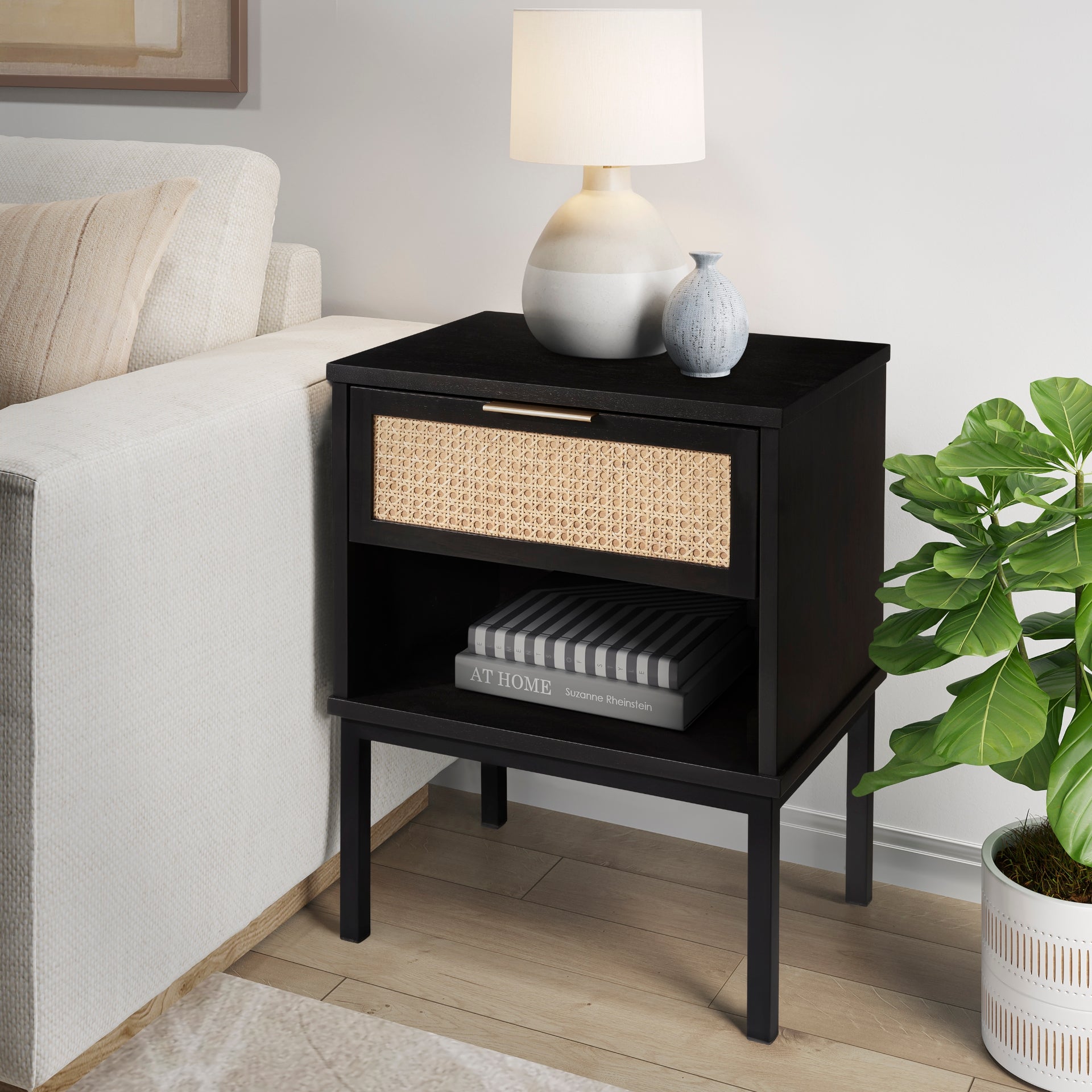 Caine  Rattan Night Stand/ Side Table - What A Room