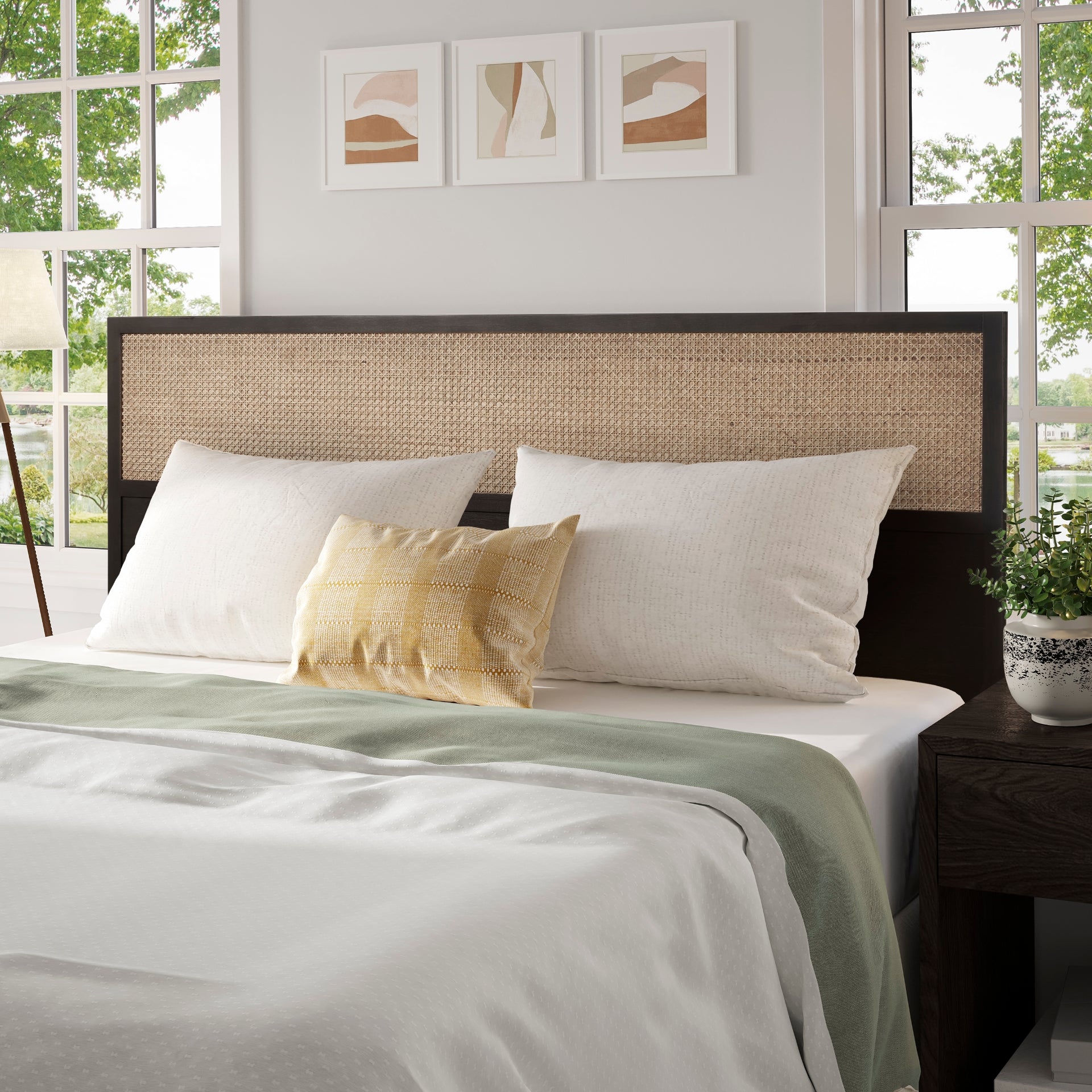 Caine  Rattan Queen Headboard - What A Room