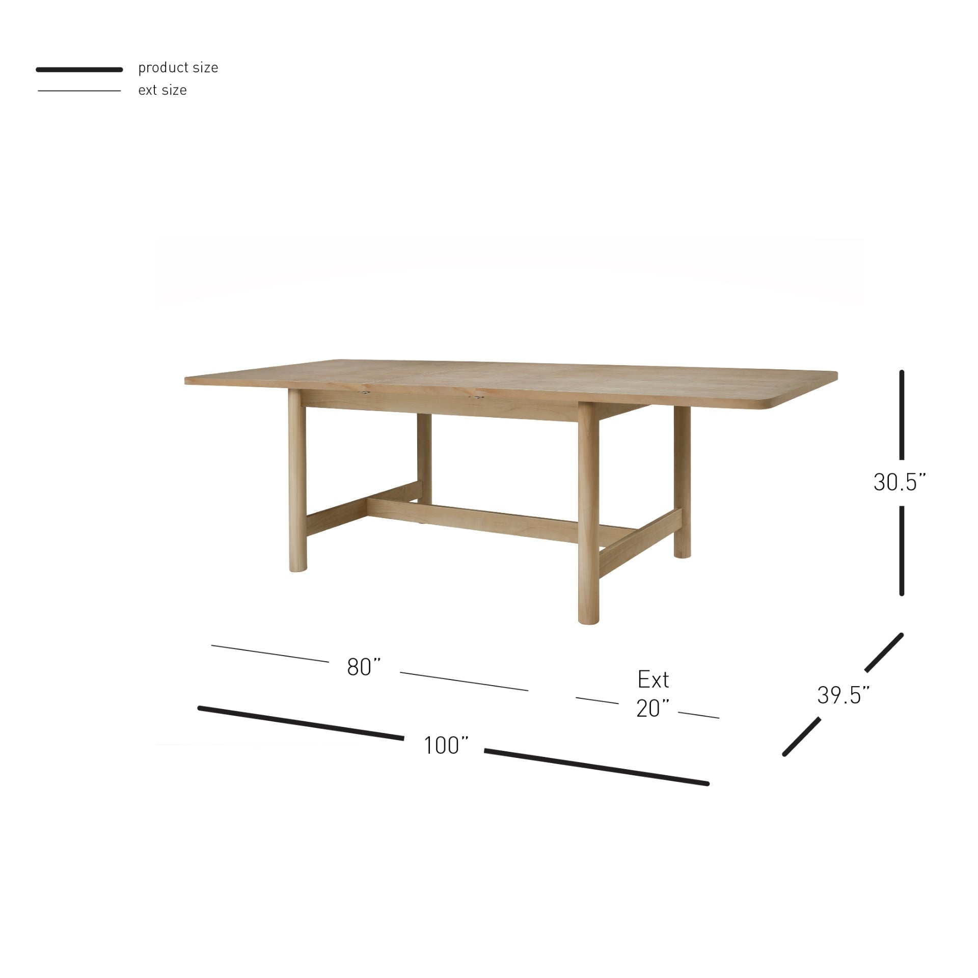 Bloomfield  Butterfly Dining Table w/ 20" Ext - What A Room