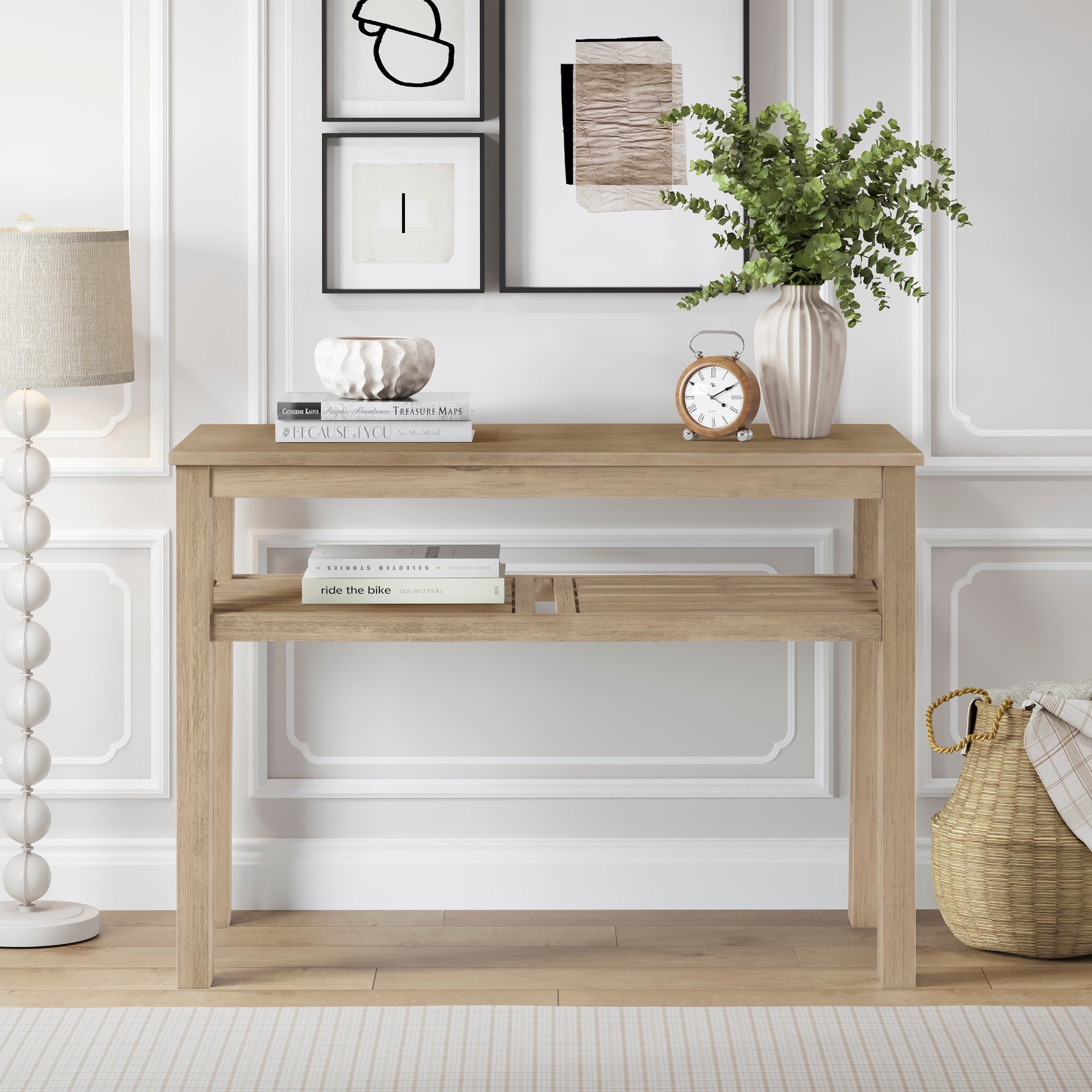 Tiburon  Console Table w/ Shelf - What A Room