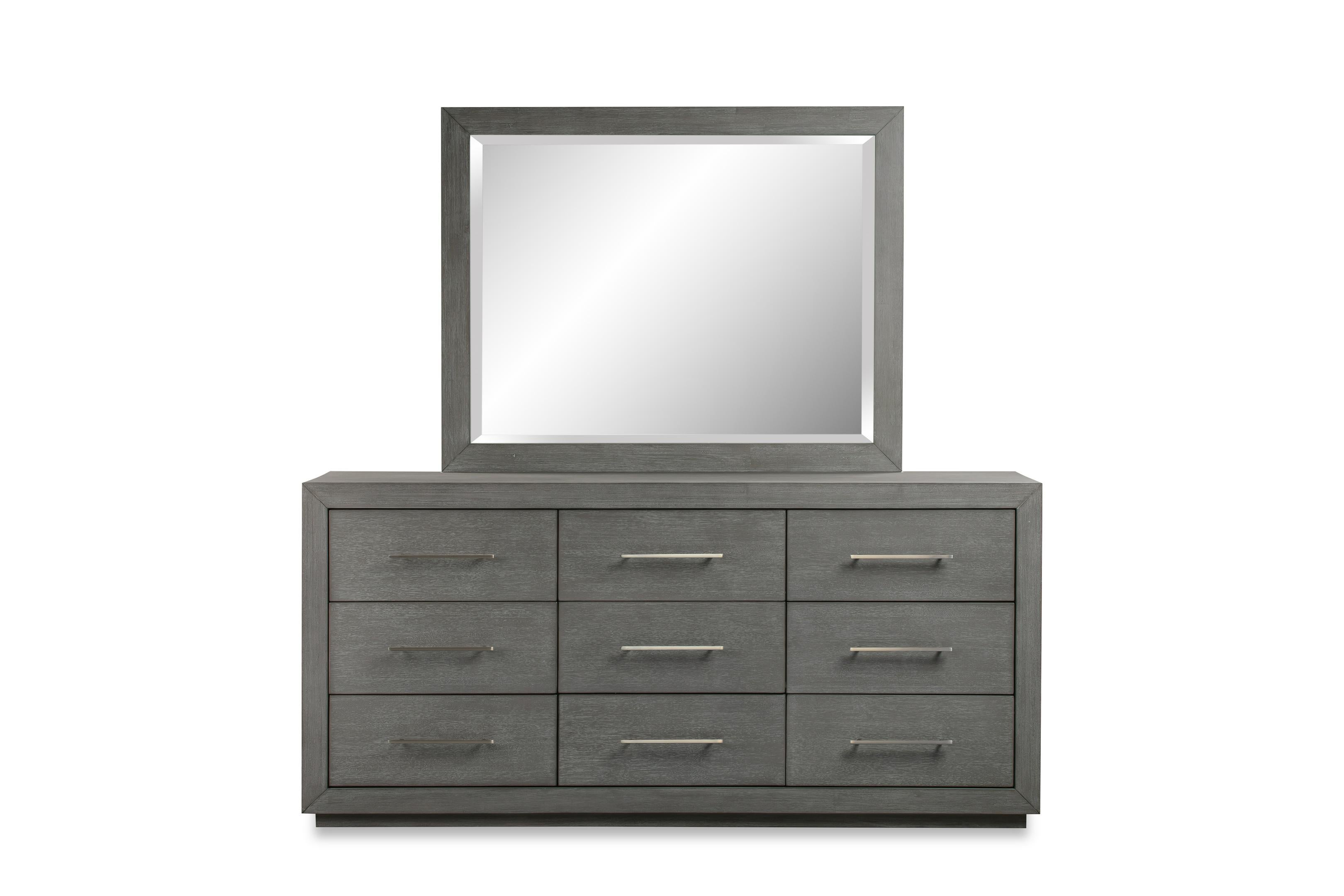 Melbourne Beveled Glass Mirror in Mineral - What A Room