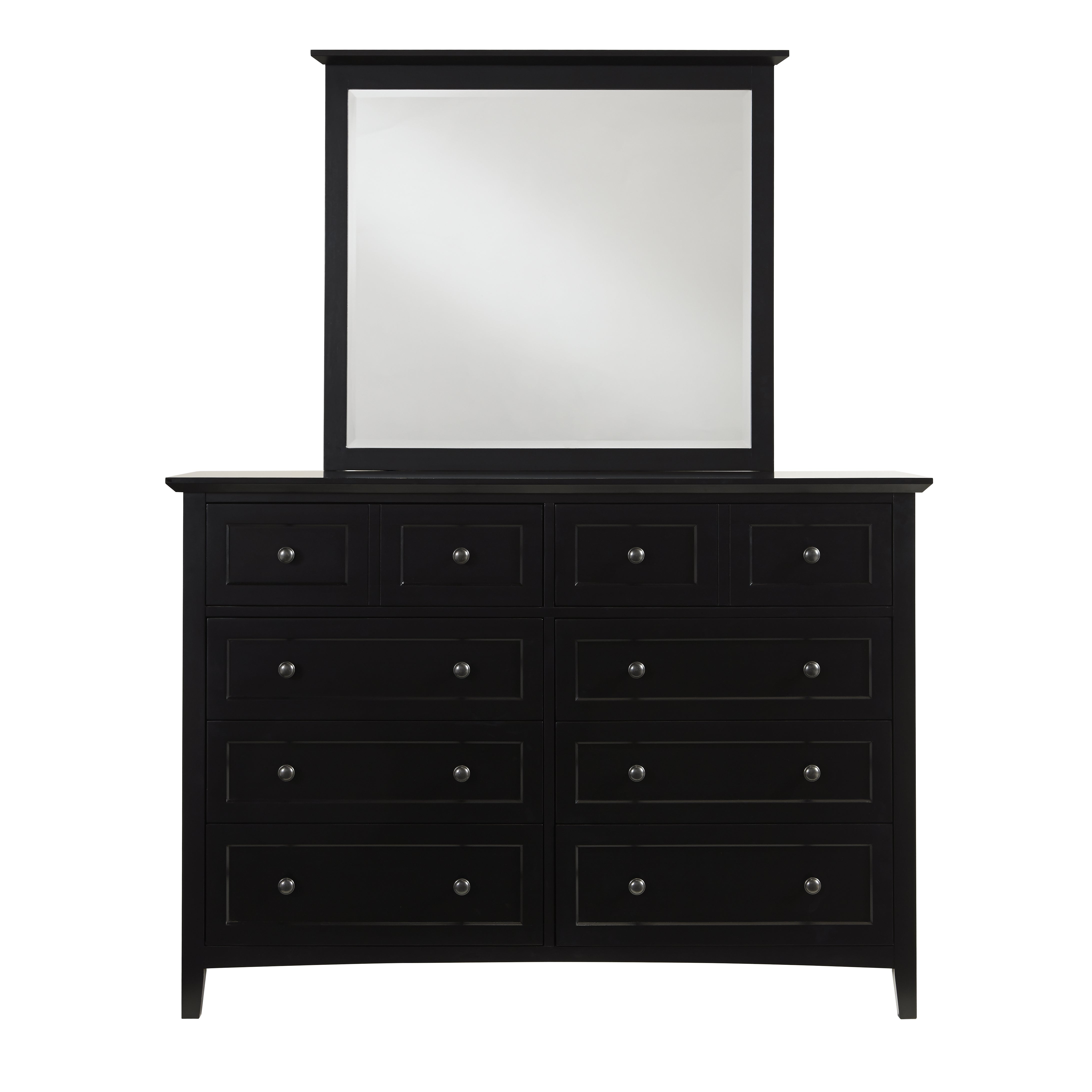 Paragon Eight Drawer Dresser in Black - What A Room