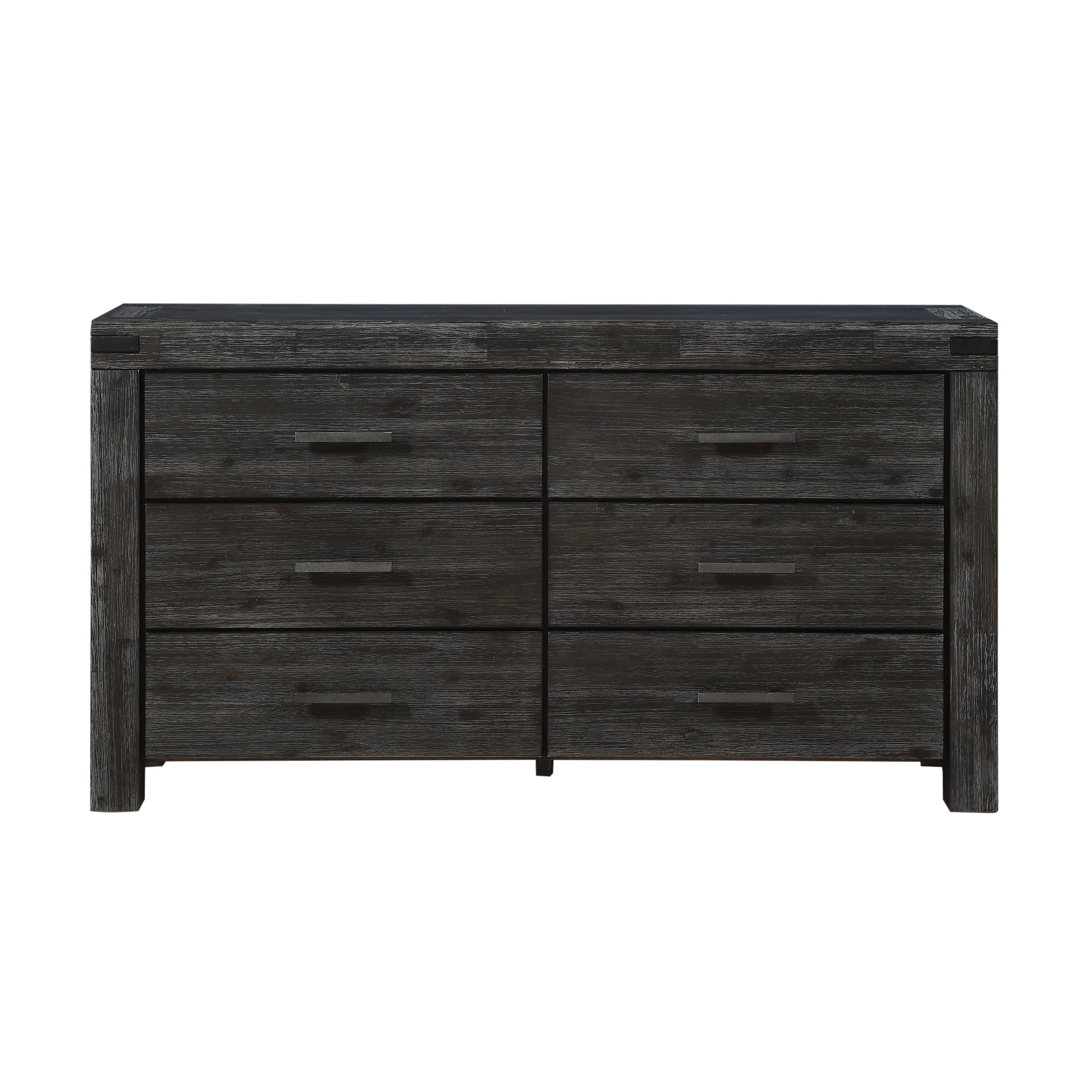 Meadow Six Drawer Solid Wood Dresser in Graphite - What A Room