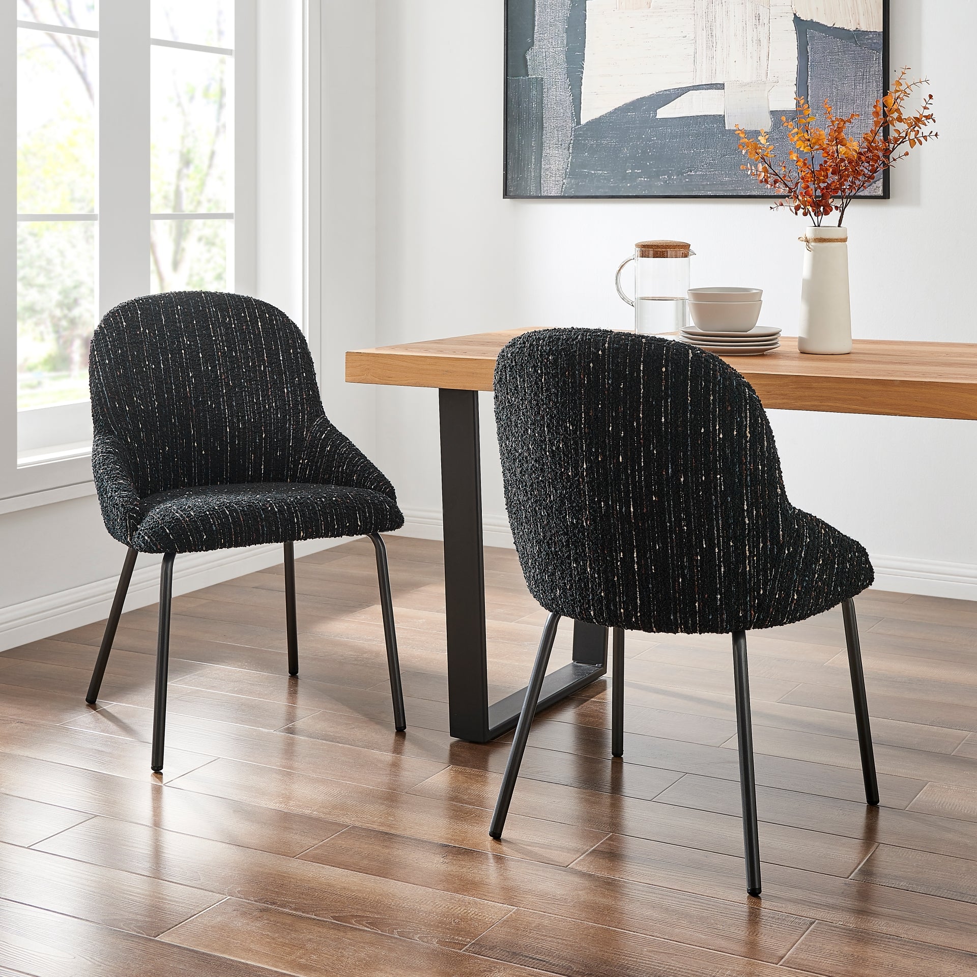 Katrisa  Fabric Dining Side Chair (Set of 2) - What A Room