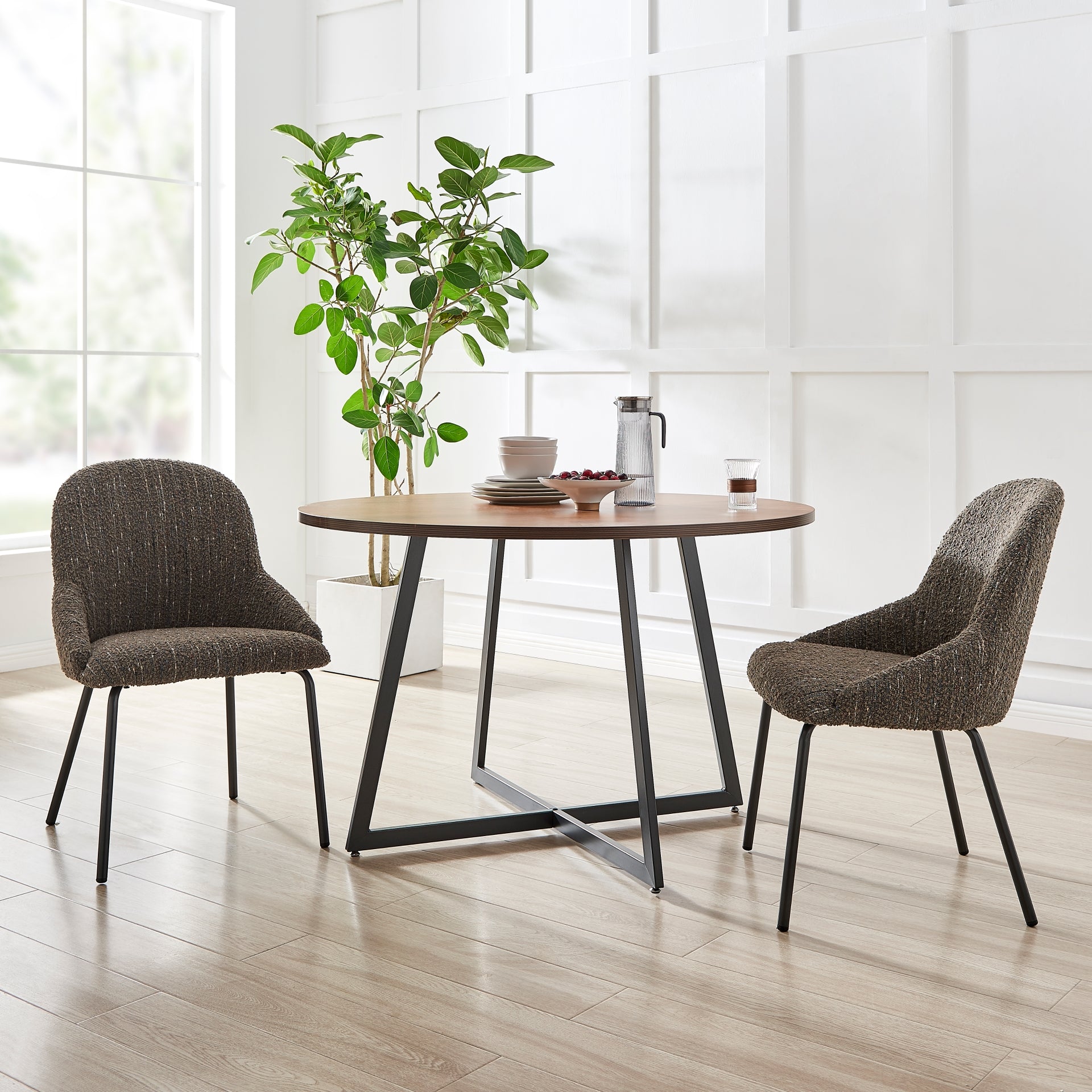Katrisa  Fabric Dining Side Chair (Set of 2) - What A Room