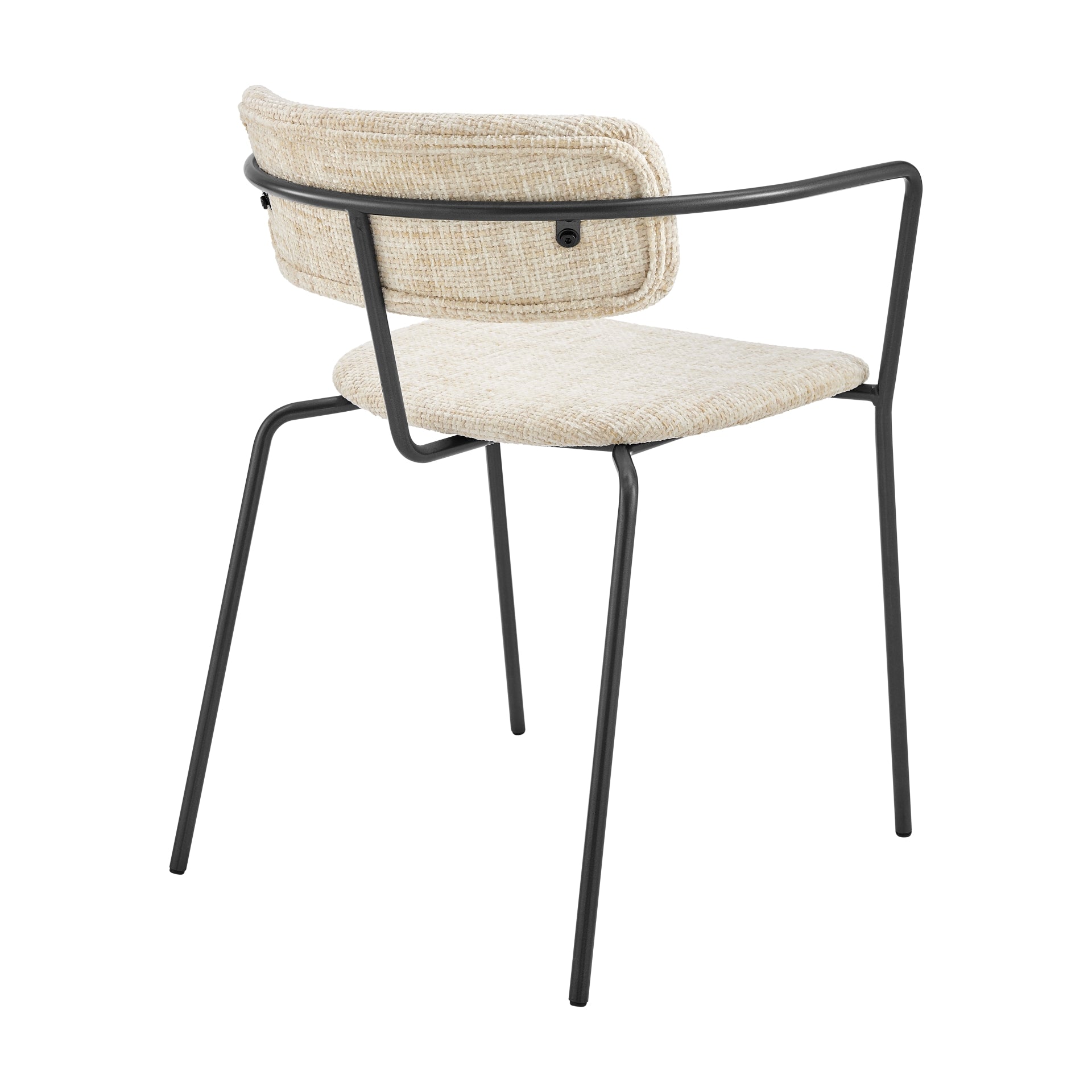 Alivia  Fabric Dining Side Arm Chair (Set of 2) - What A Room