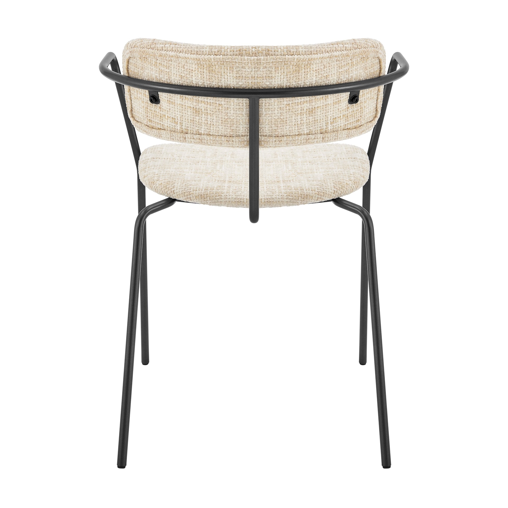 Alivia  Fabric Dining Side Arm Chair (Set of 2) - What A Room