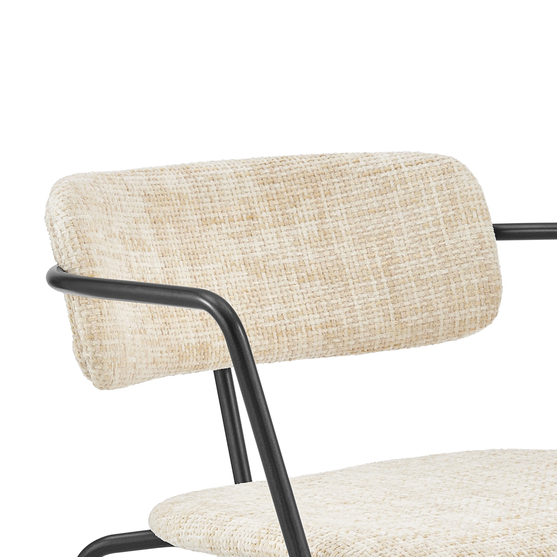 Alivia  Fabric Dining Side Arm Chair (Set of 2) - What A Room