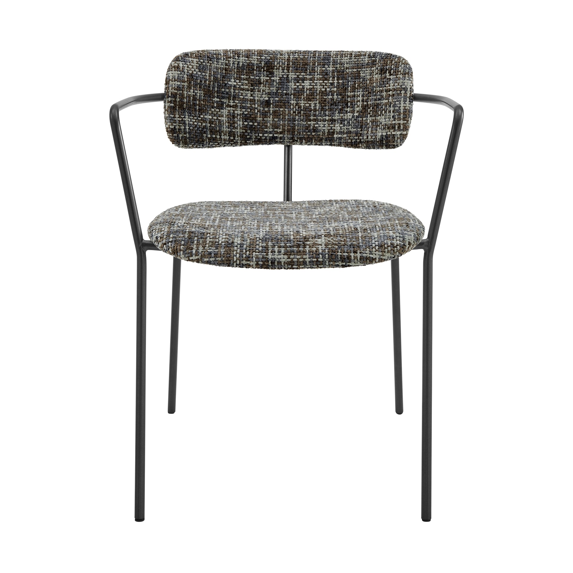 Alivia  Fabric Dining Side Arm Chair (Set of 2) - What A Room