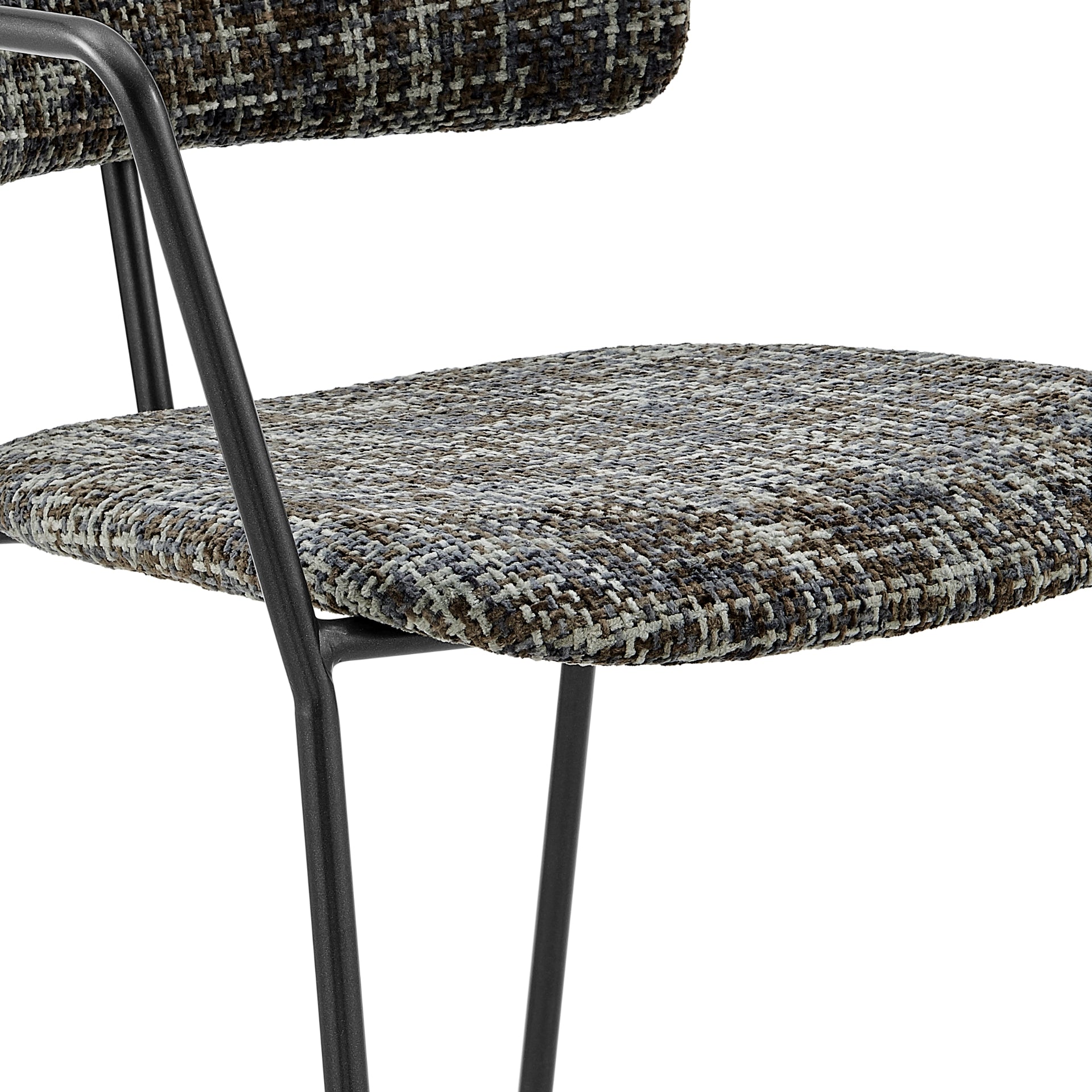 Alivia  Fabric Dining Side Arm Chair (Set of 2) - What A Room