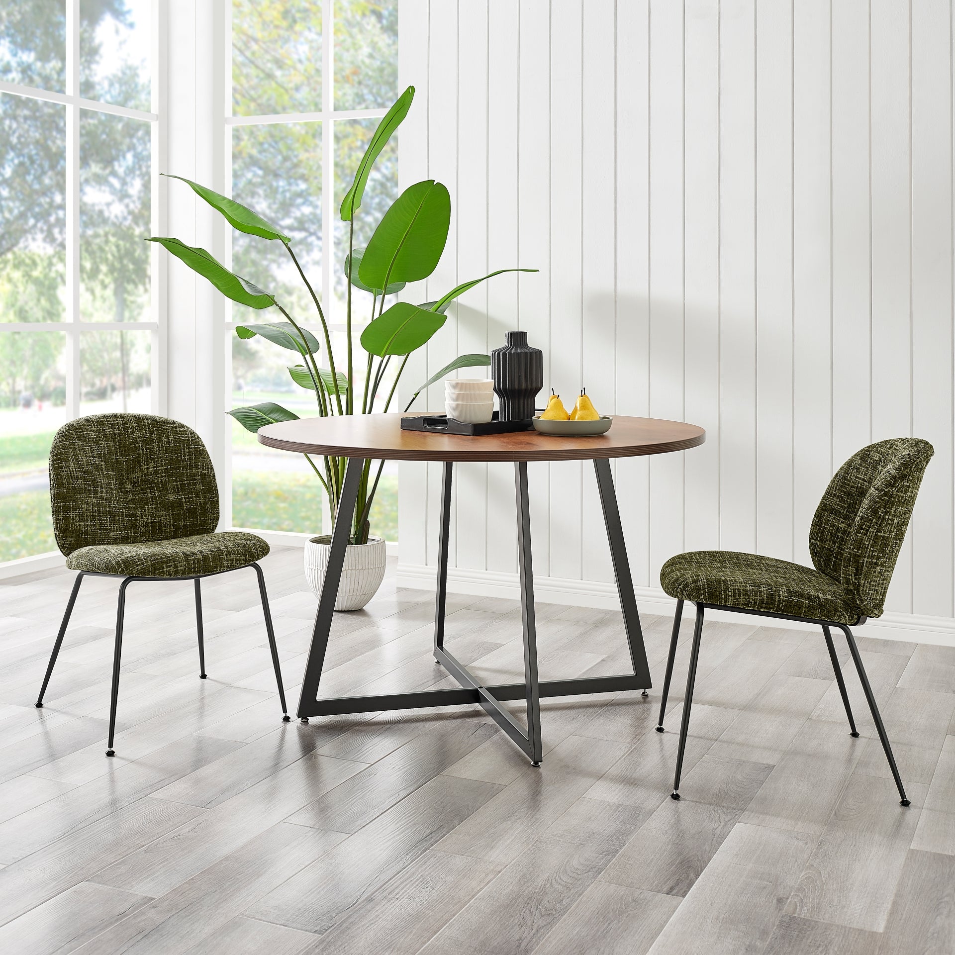 Nisha  Fabric Dining Side Chair (Set of 2) - What A Room