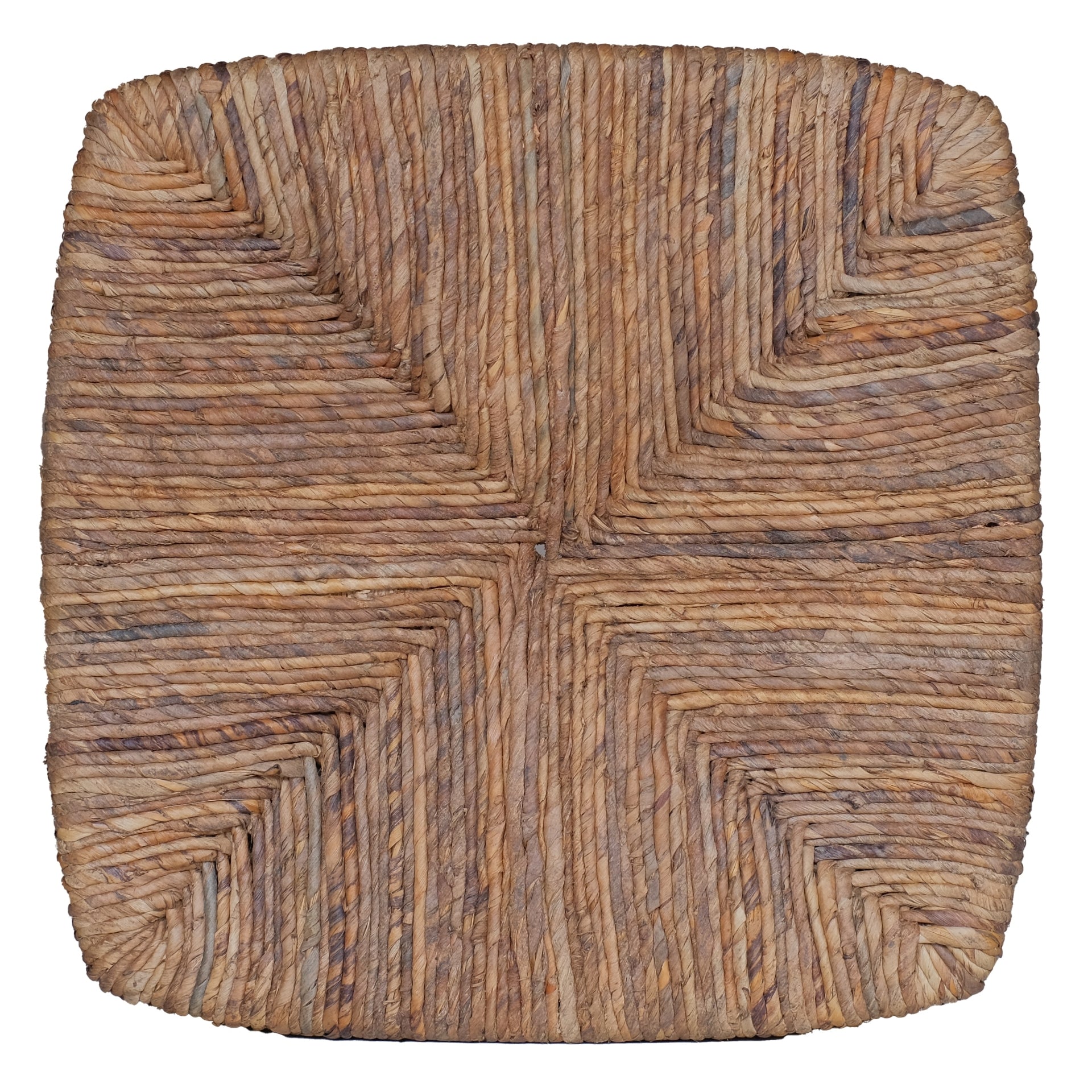 Thiago Reclaimed Teak Square Side/End Table w/ Abaca Top - What A Room