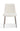 Jade Upholstered Dining Chair in Cottage Cheese Boucle and Brushed Nickel Metal (Set of 2) - What A Room