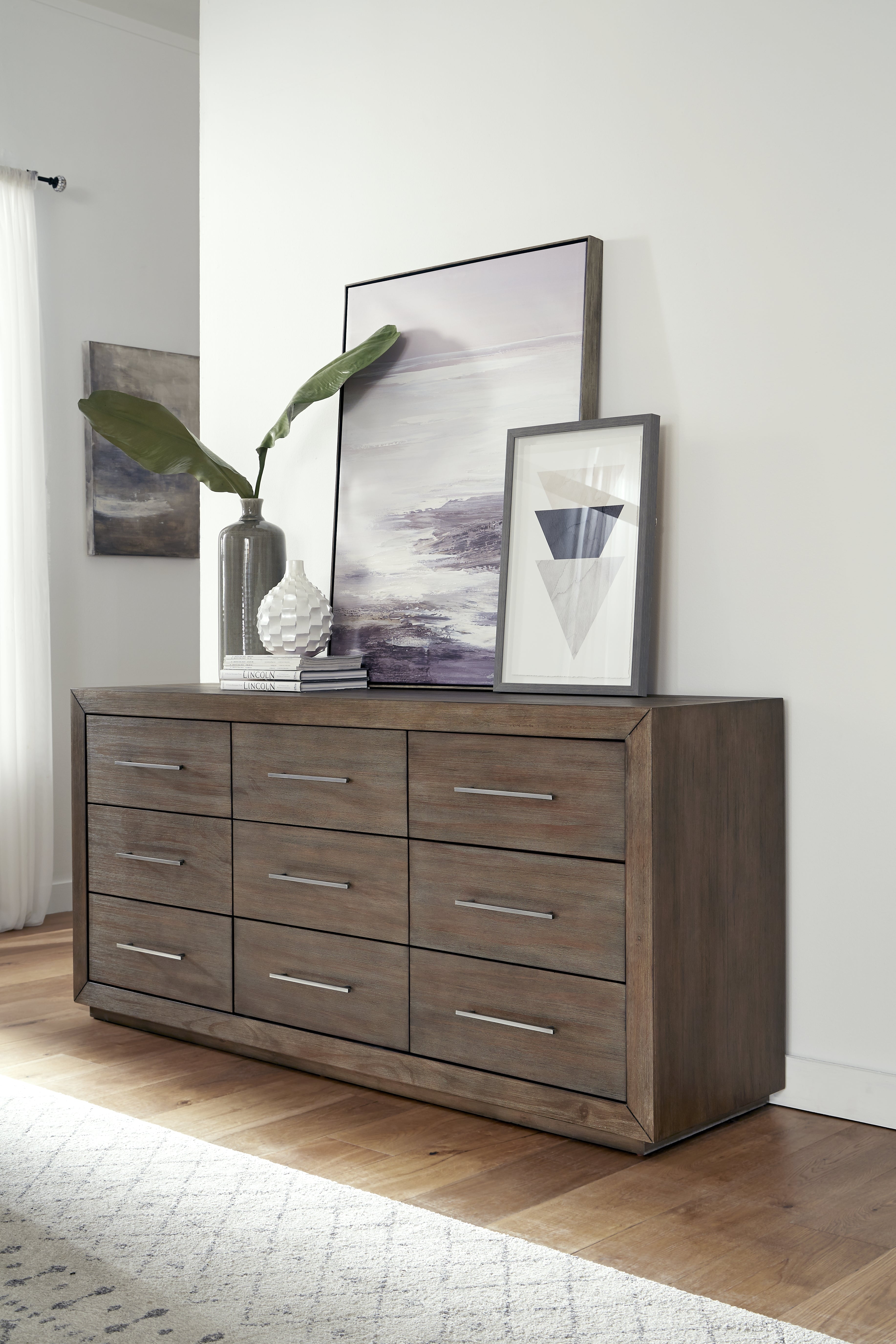Melbourne Nine Drawer Dresser in Dark Pine - What A Room