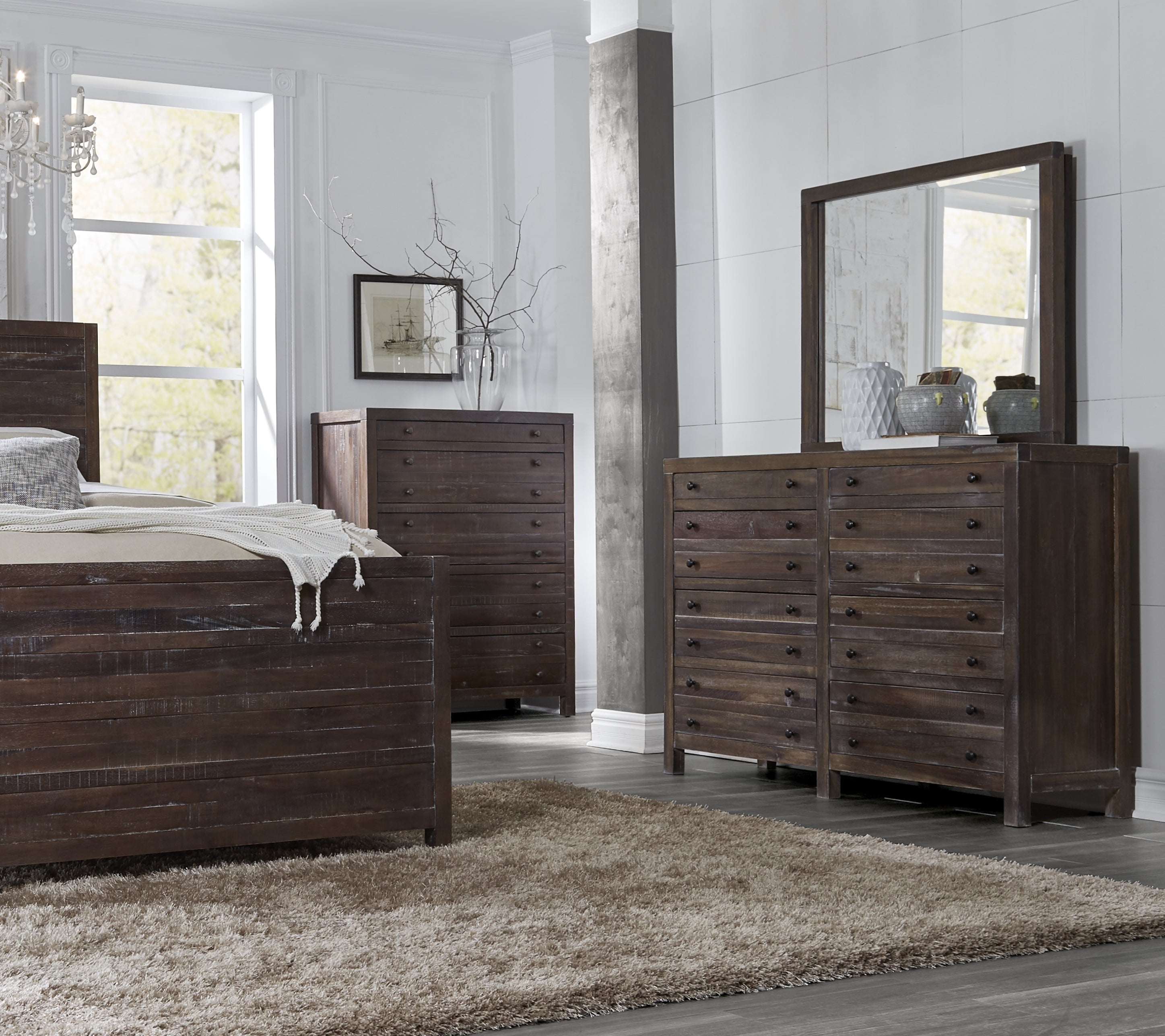 Townsend Eight Drawer Solid Wood Dresser in Java - What A Room