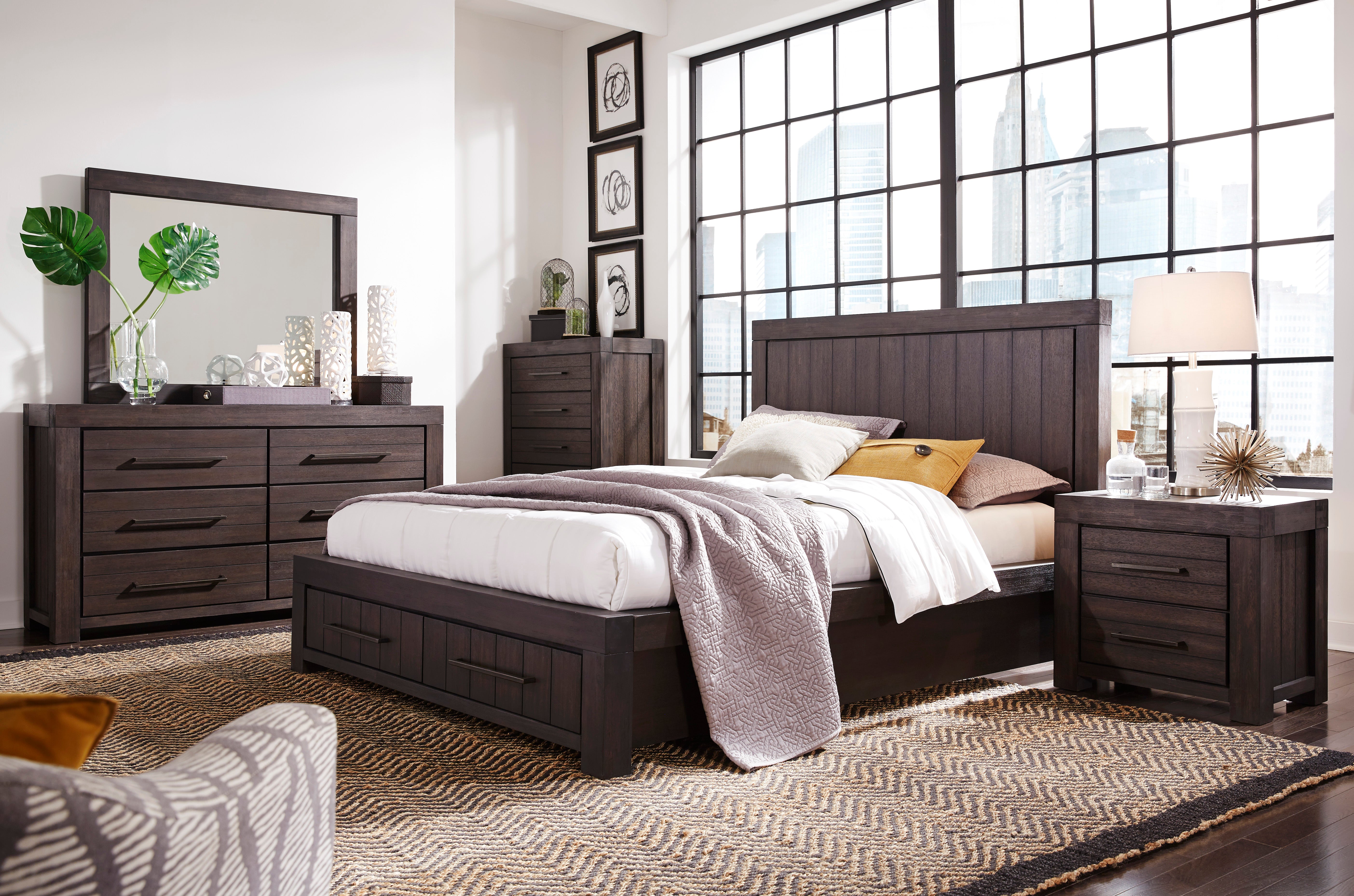Heath Five Drawer Chest in Basalt Grey - What A Room