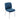 Fomo Chenille-upholstered Stainless Steel Base Dining Chair in Azure (Set of 2) - What A Room