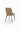 Lucia Metal Leg Upholstered Dining Chair in Honey Synthetic Leather (Set of 2) - What A Room