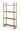 One Modern Coastal Glass Shelf Bookcase in Solid Wood - What A Room