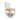 Zinnia Upholstered Dining Chair in White Sand, Buttermilk Leather and Dune Chenille (Set of 2) - What A Room