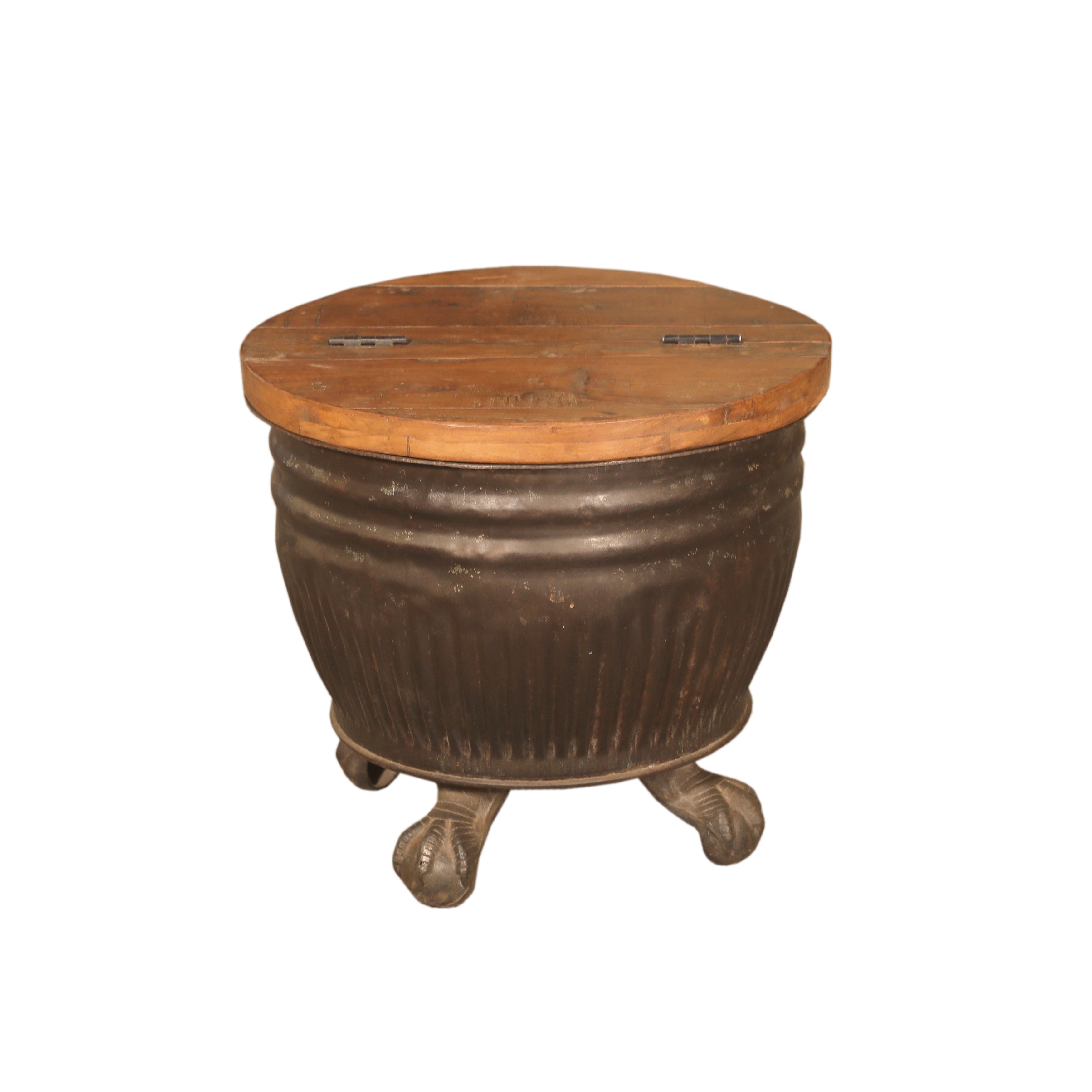 Iron Coffee Table with Wood Top - What A Room