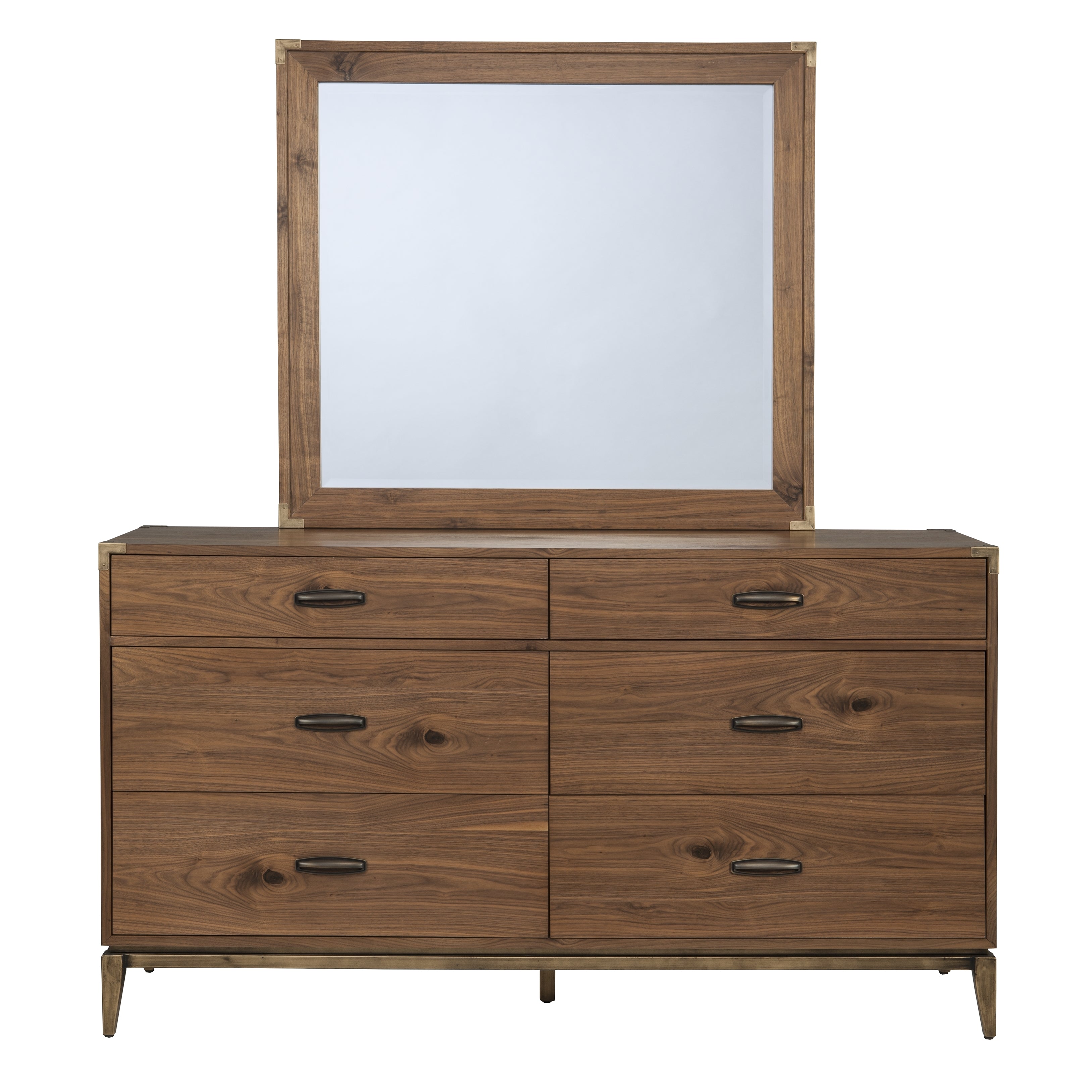 Adler Six Drawer Dresser in Natural Walnut - What A Room