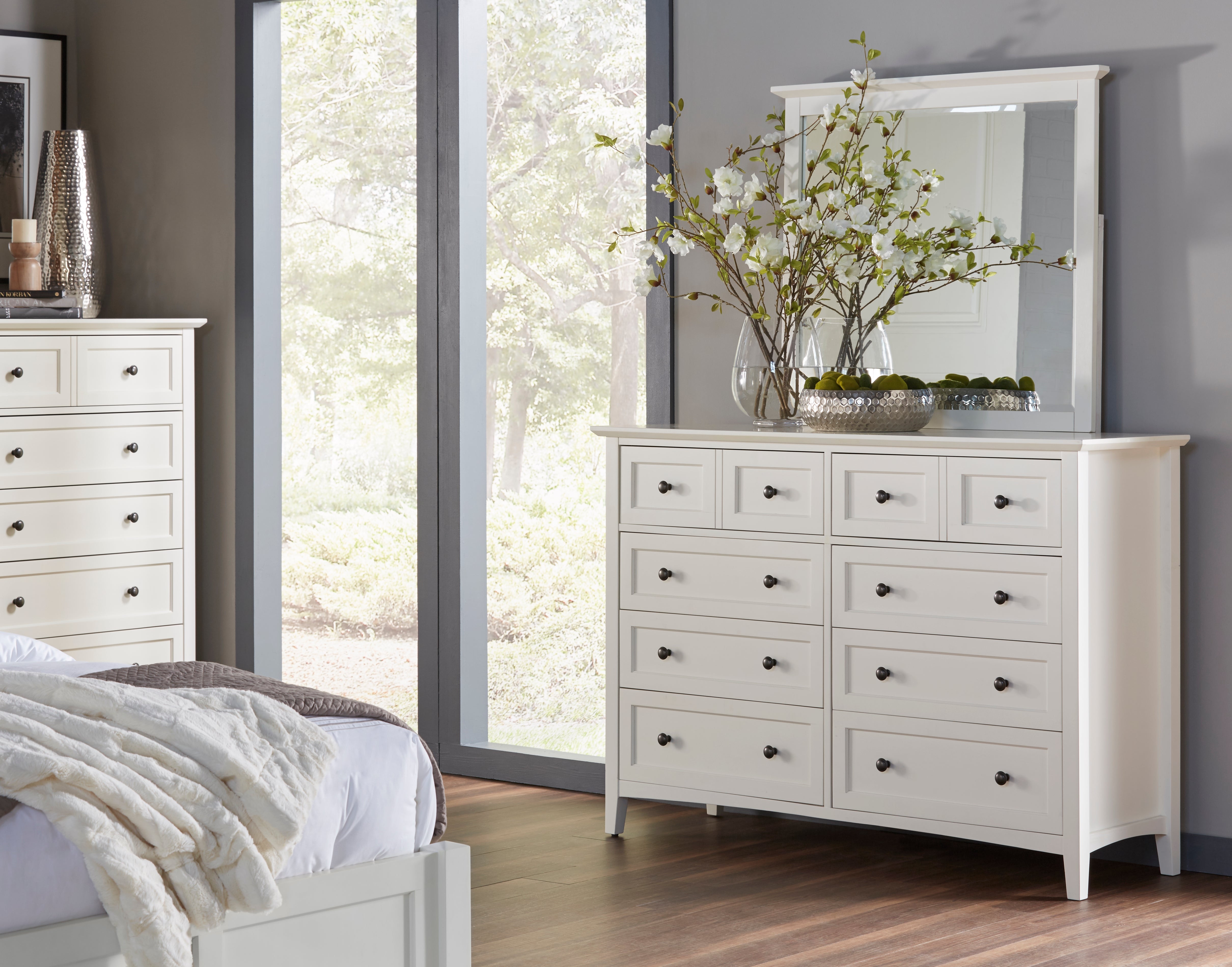 Paragon Eight Drawer Dresser in White - What A Room