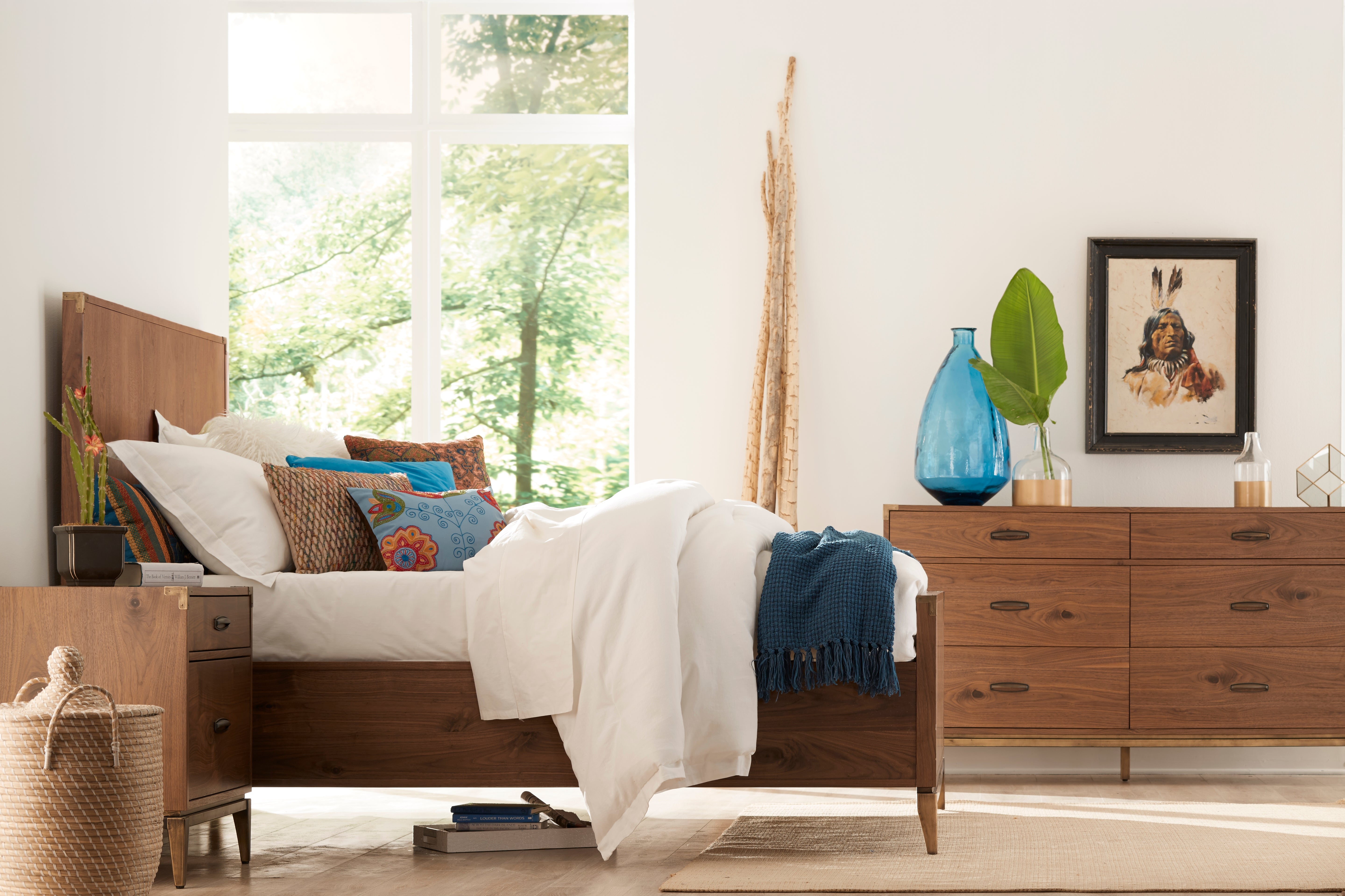 Adler Six Drawer Dresser in Natural Walnut - What A Room