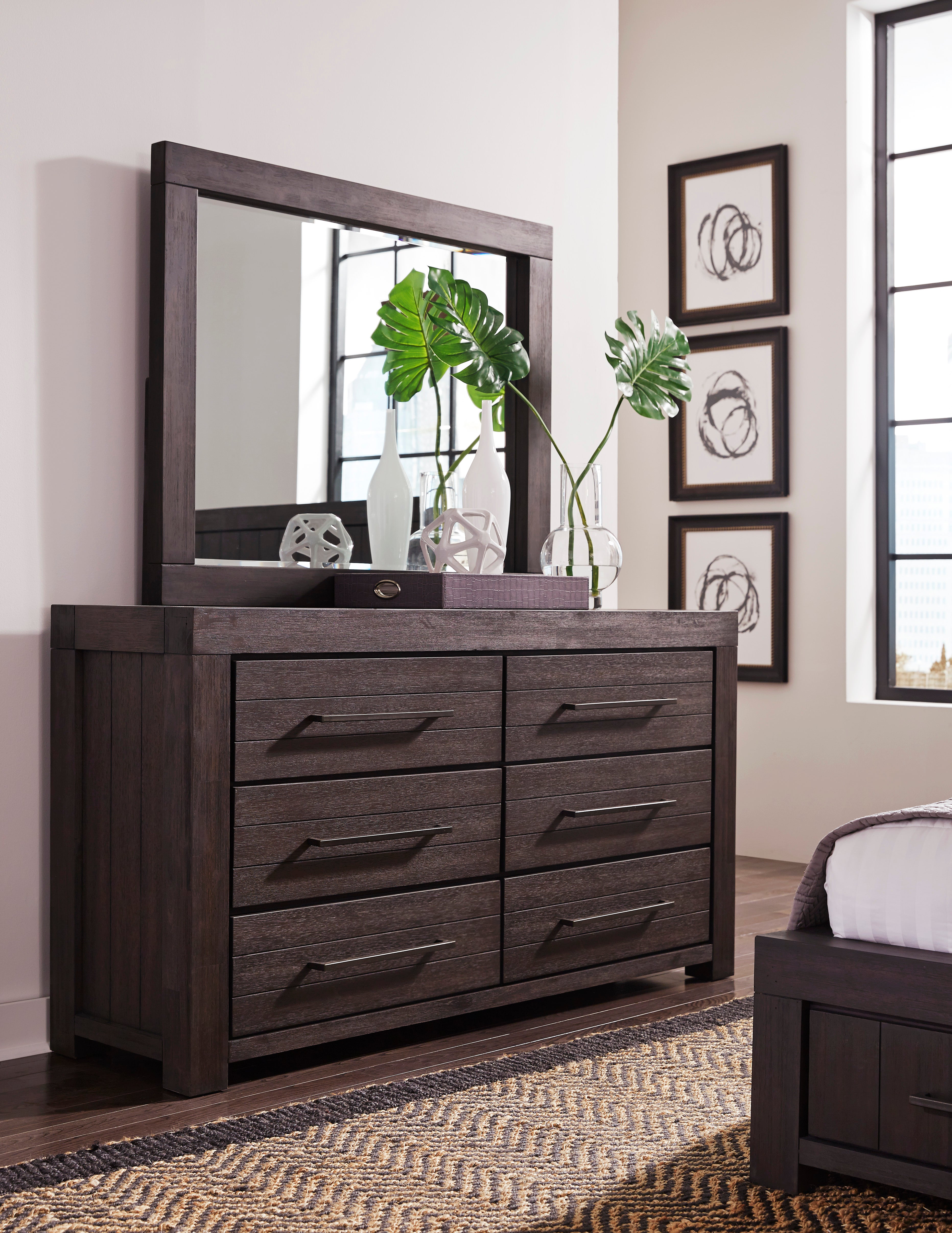 Heath Six Drawer Dresser in Basalt Grey - What A Room