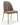 Doheny Leather Upholstered Metal Leg Dining Chair in Boots and Brass (Set of 2) - What A Room