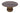 Virton Solid Wood Round Coffee Table in Smoked Brown - What A Room