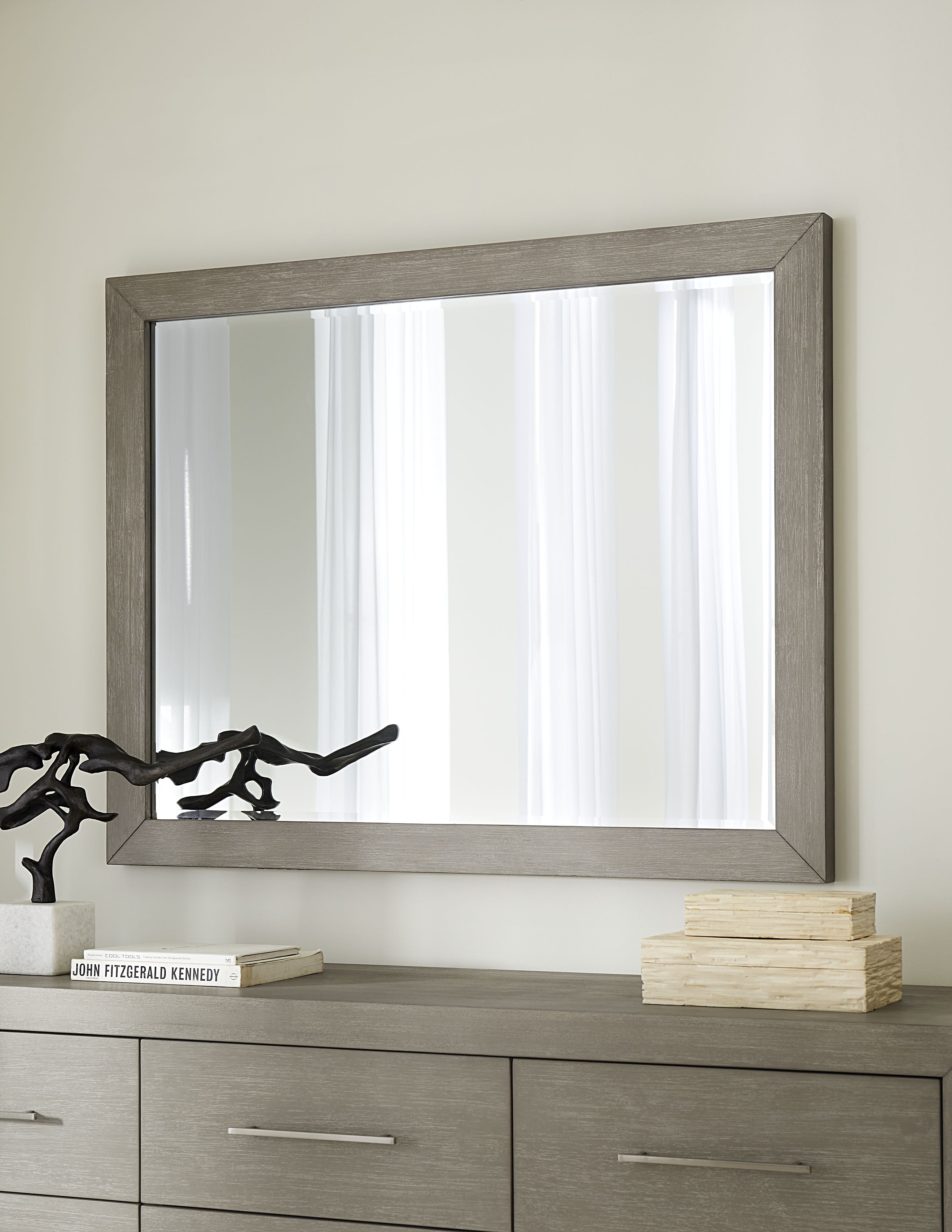 Melbourne Beveled Glass Mirror in Mineral - What A Room
