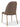 Doheny Leather Upholstered Metal Leg Dining Chair in Boots and Brass (Set of 2) - What A Room