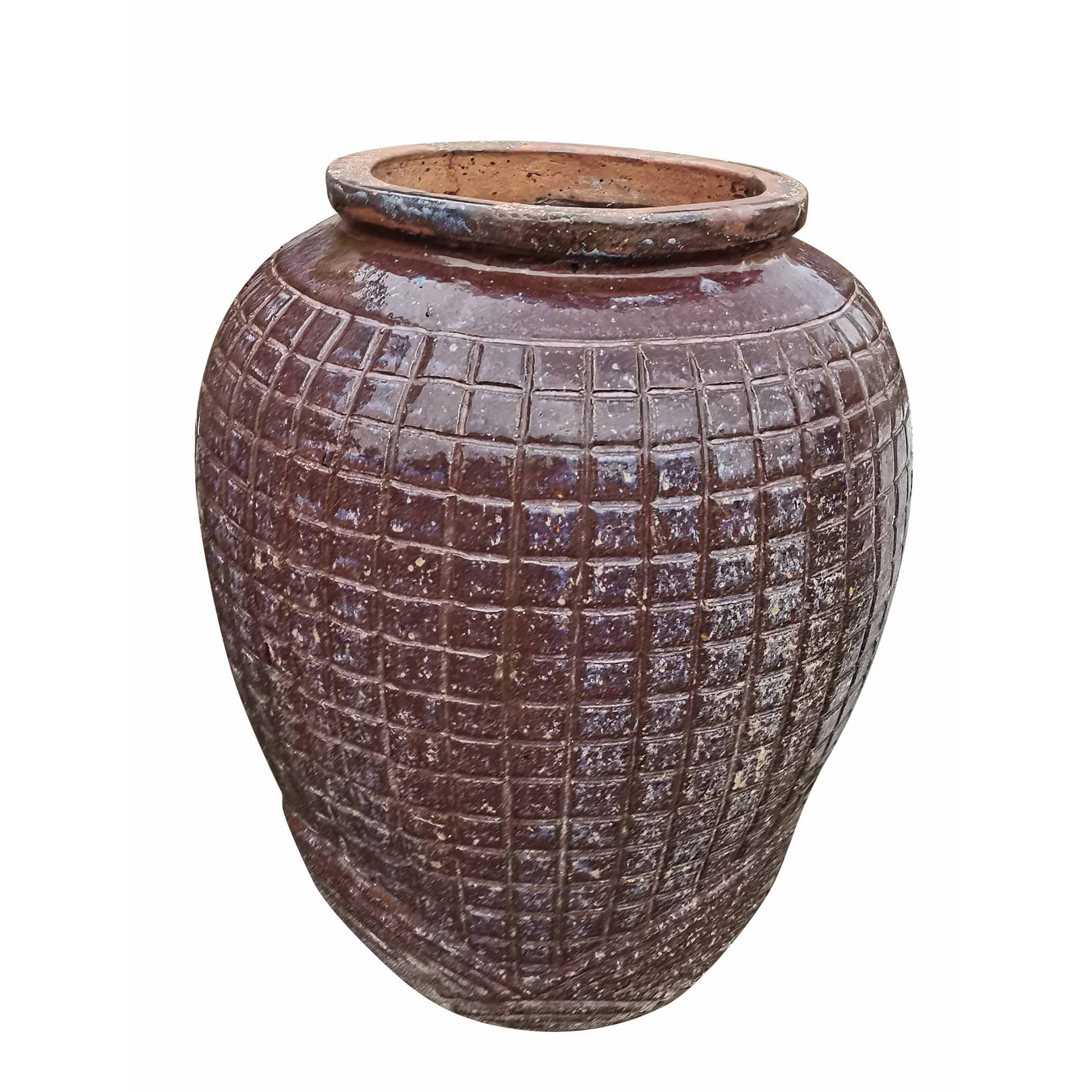 Large Glazed Handmade Pot - What A Room