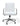 One Metal Frame Home Office Chair in Brushed Stainless Steel and White Leather - What A Room
