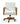 One Wood Frame Home Office Chair in Solid Wood and White Canvas - What A Room