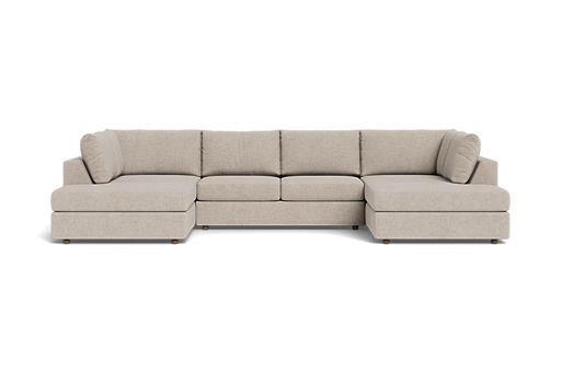 Daphne U Double Bumper Sectional