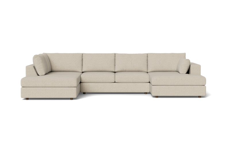 Daphne U Sectional with Bumper & Chaise
