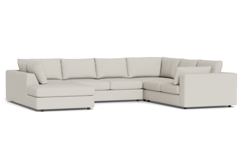 Daphne U Sectional with Bumper