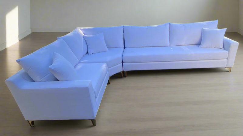 Clearance - Alex L Sectional w/ Wedge - 132" x 88" x 36"